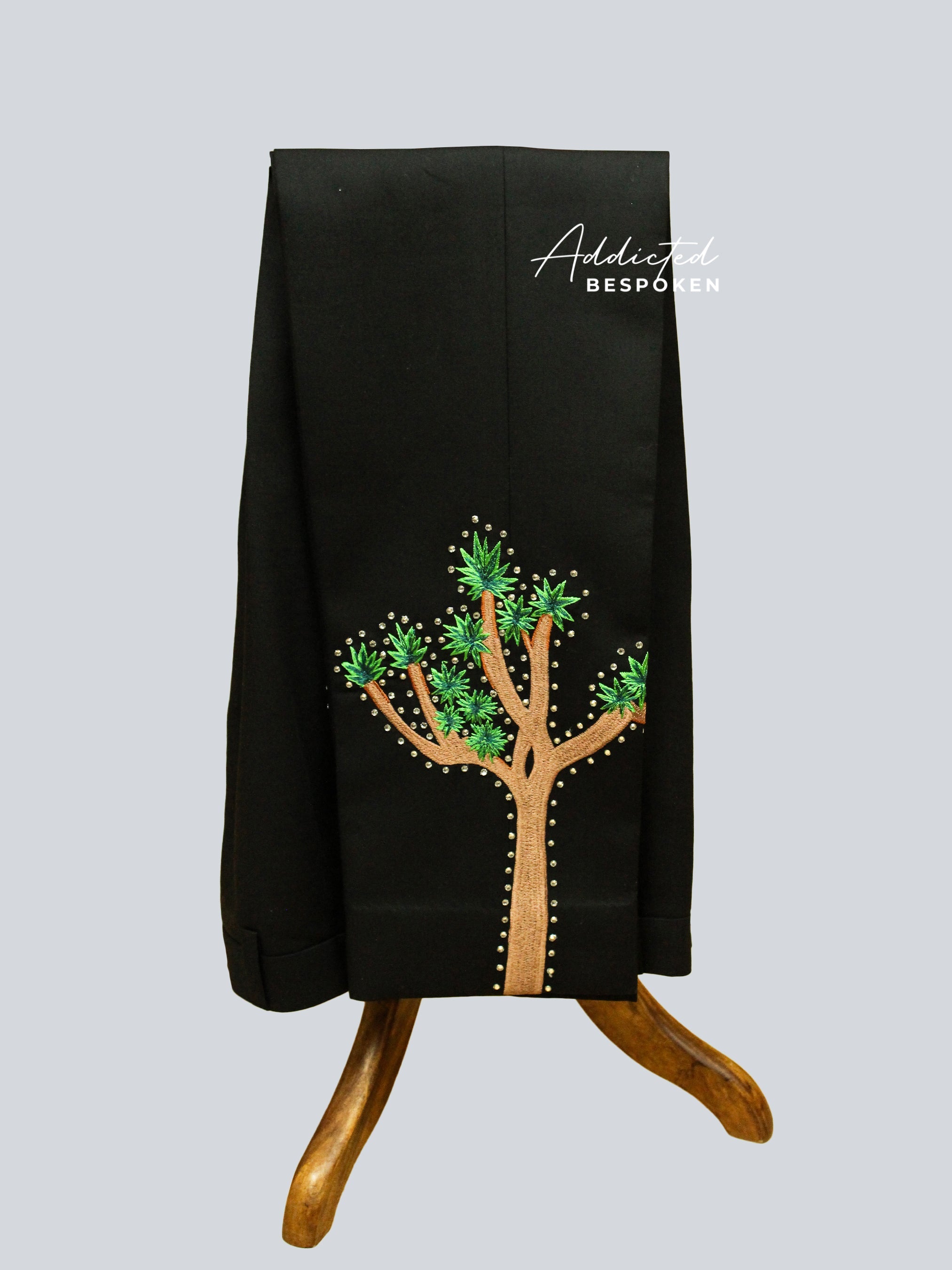 Oak Tree Embroidered Pantsuit Addicted Bespoken