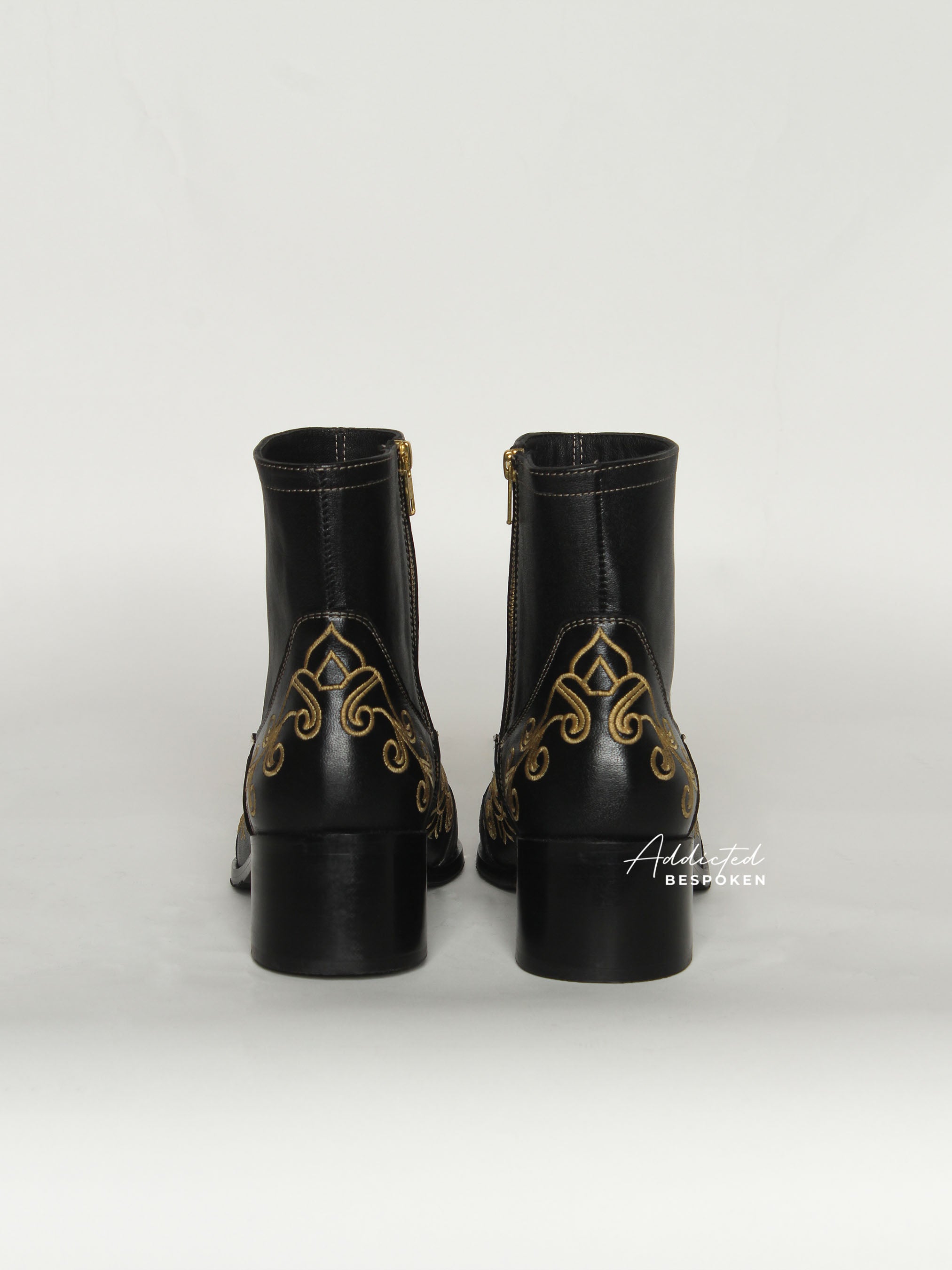 Regal Embroidered Boots Addicted Bespoken
