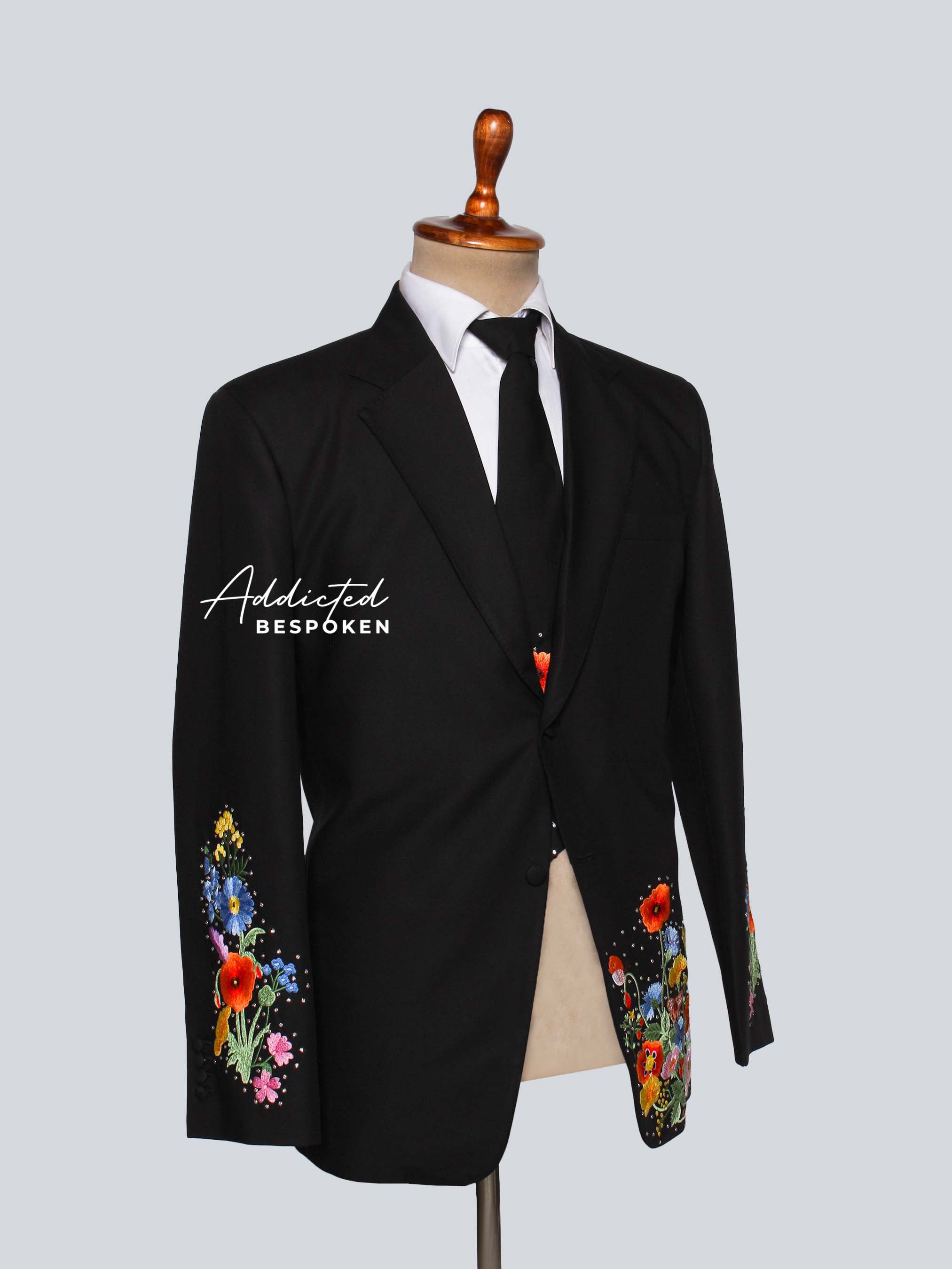 Wildflower Embroidered Blazer Addicted Bespoken