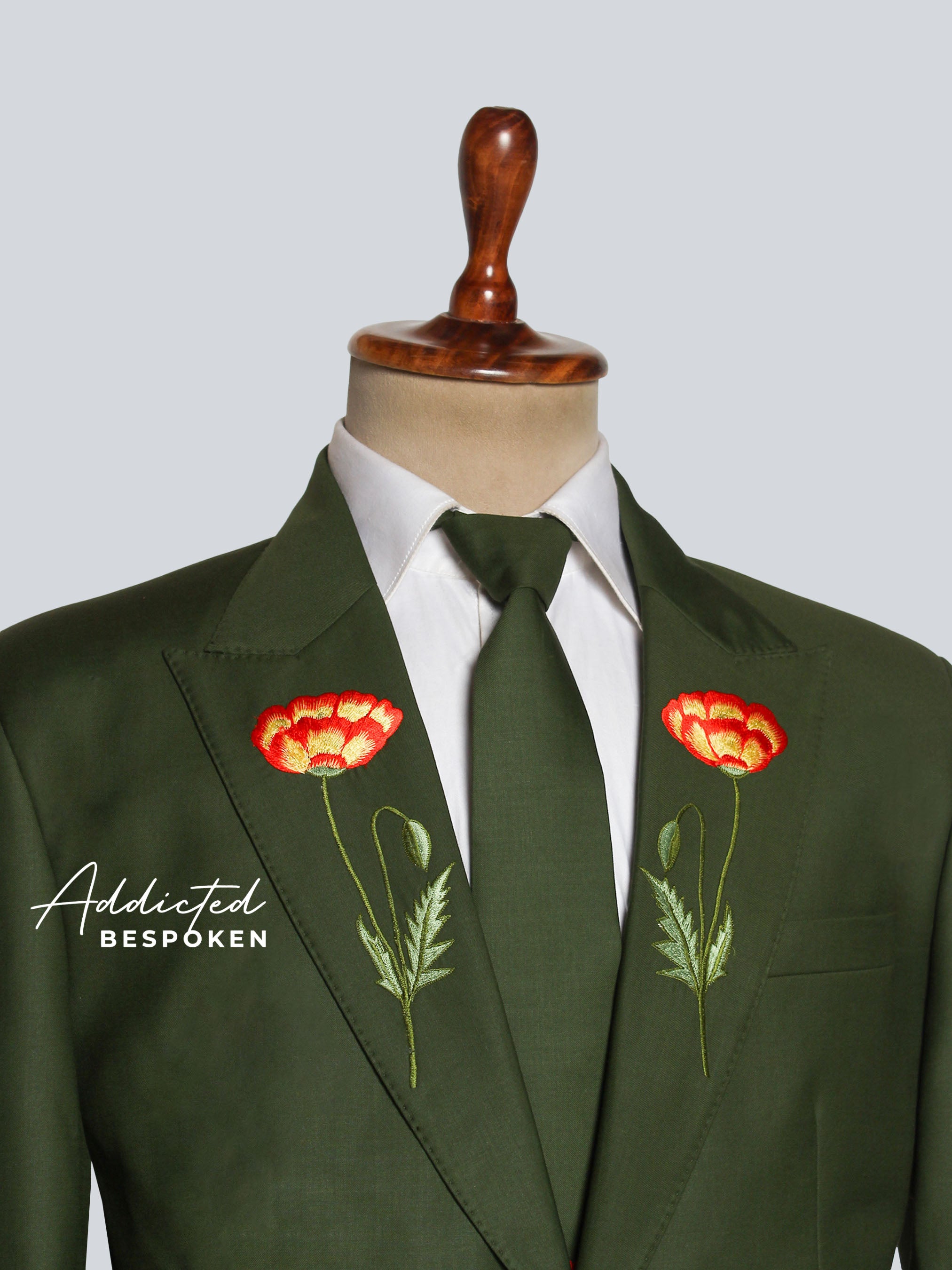 Poppy Bloom Embroidered Suit Addicted Bespoken