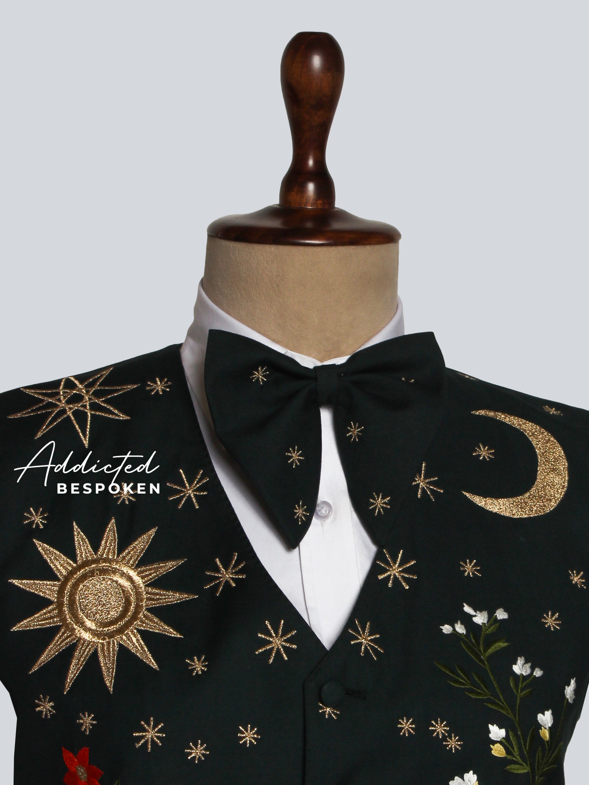 Luxury Embroidered Vest Suit Addicted Bespoken