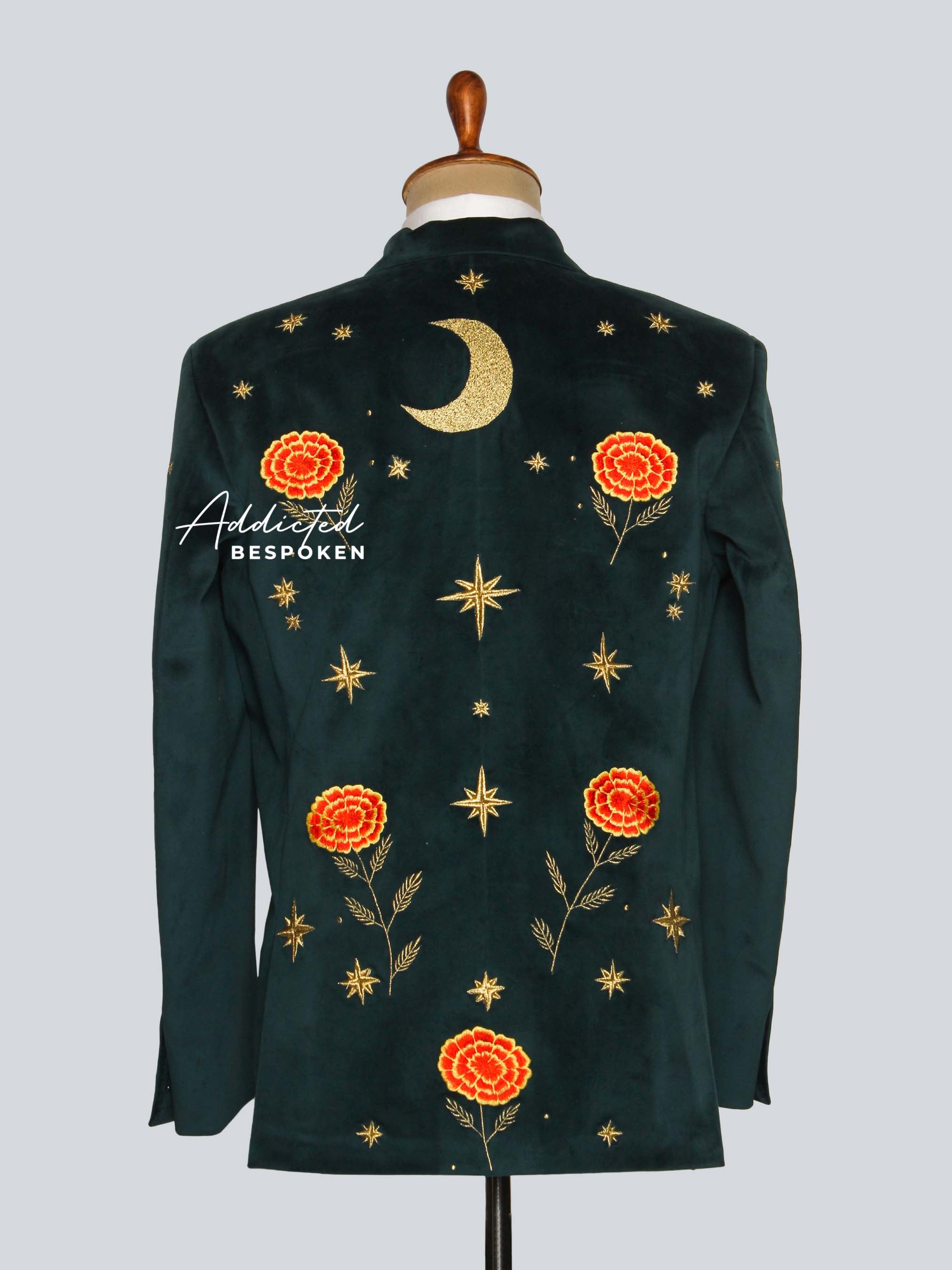 Celestial Floral Embroidered Suit Addicted Bespoken