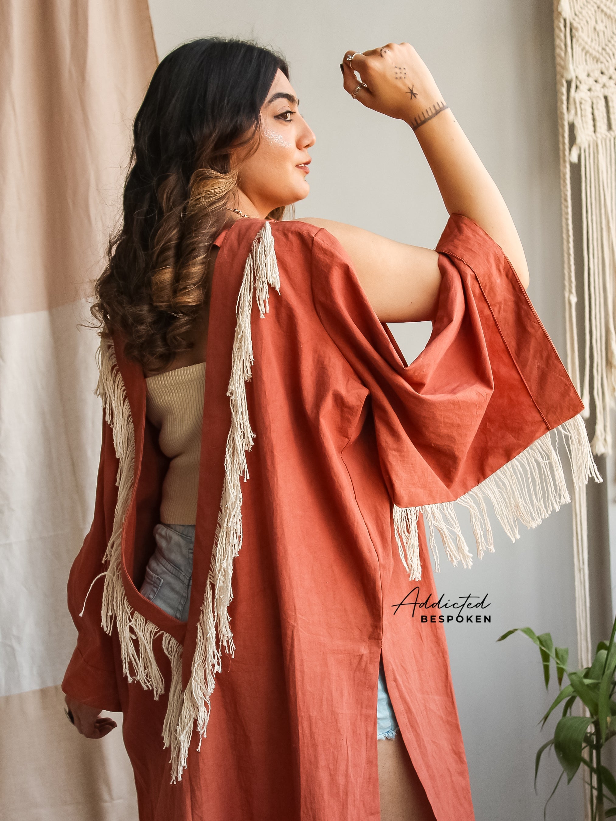 Artisan Fringe Kimono Jacket Addicted Bespoken