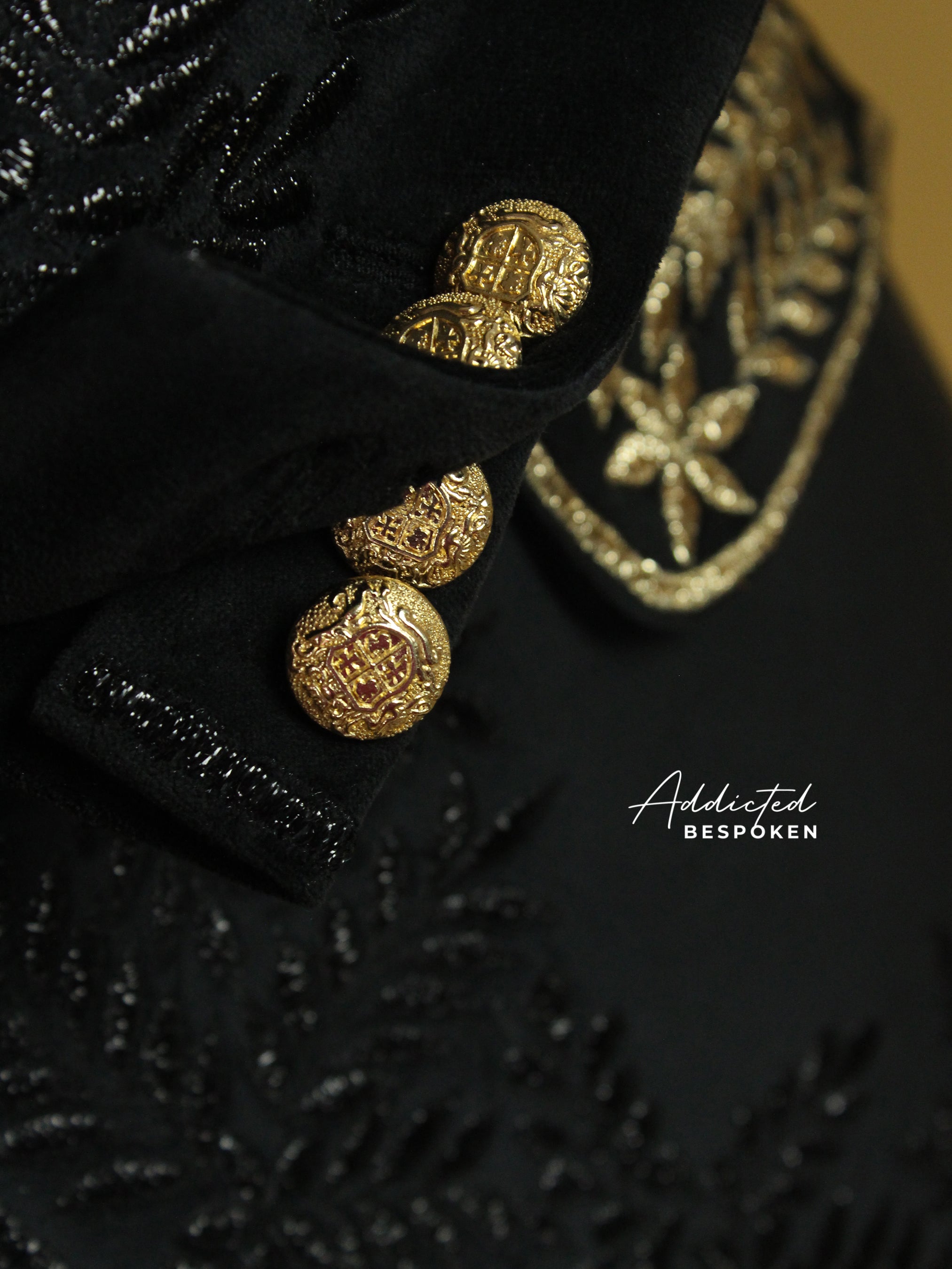 Premium Hand Embroidery Blazer Addicted Bespoken