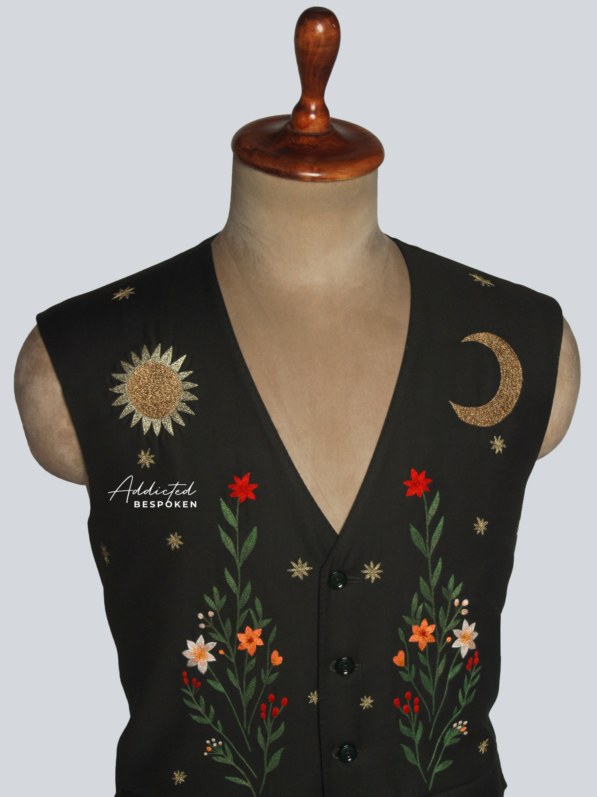 The Twilight Bloom Vest Set