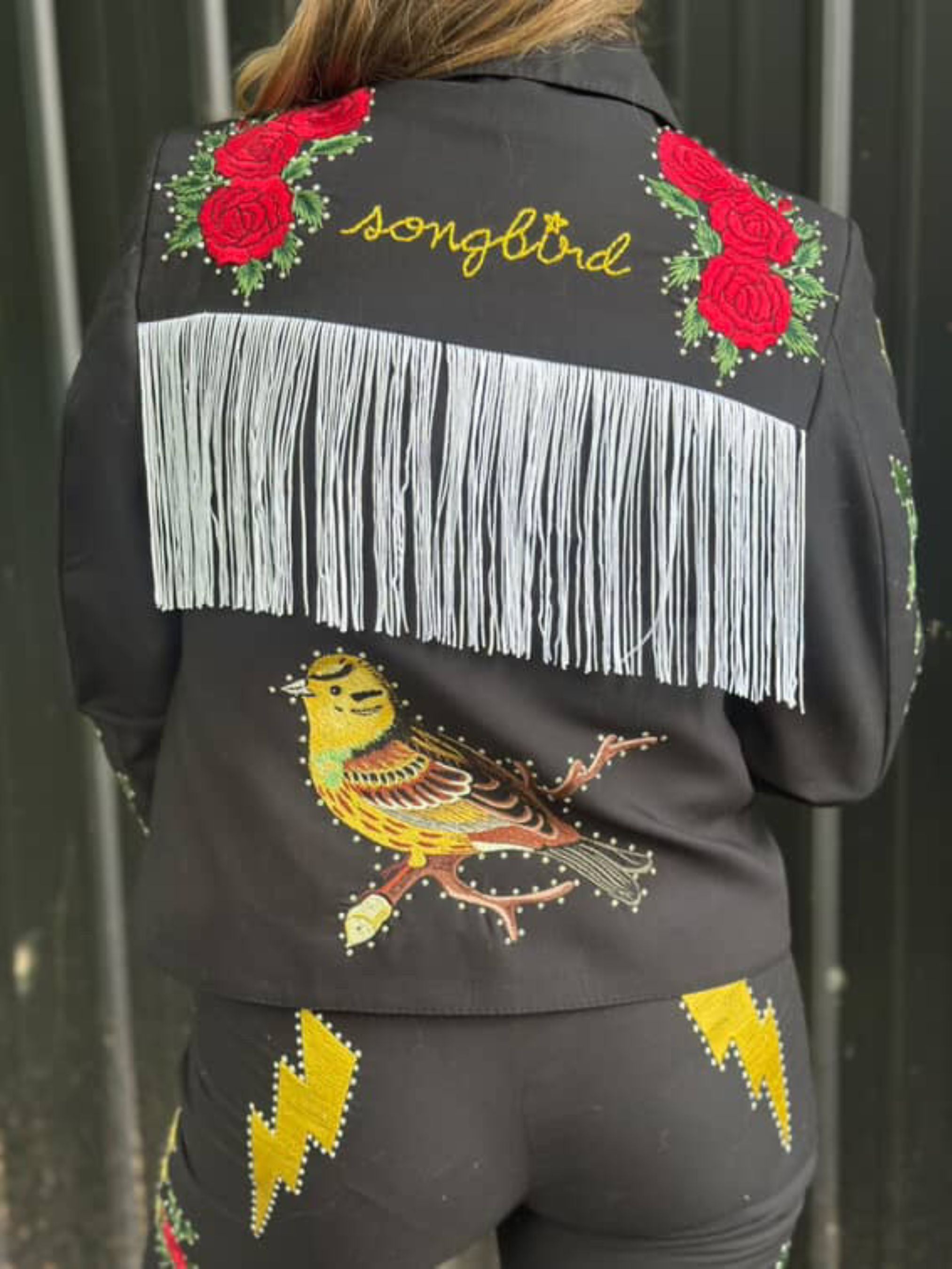 Star-Spangled Western Charm Fringe Embroidered Suit