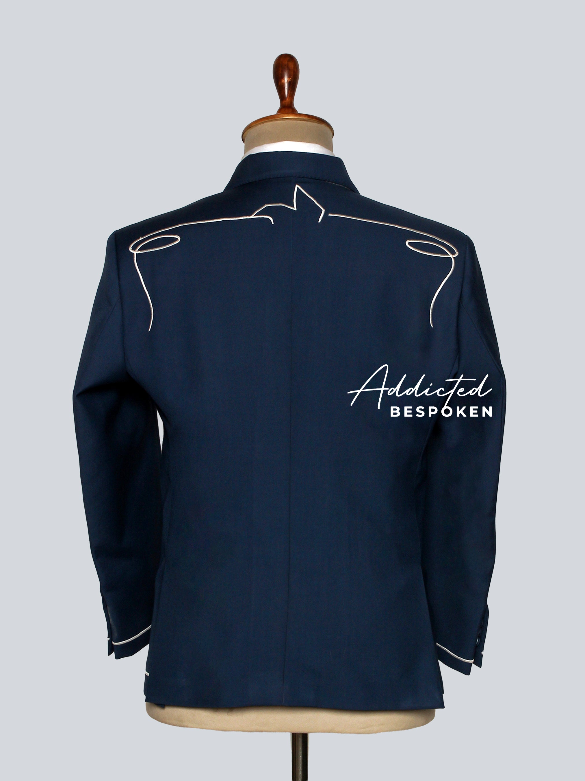 Men's Teal Blue Suit Addicted Bespoken