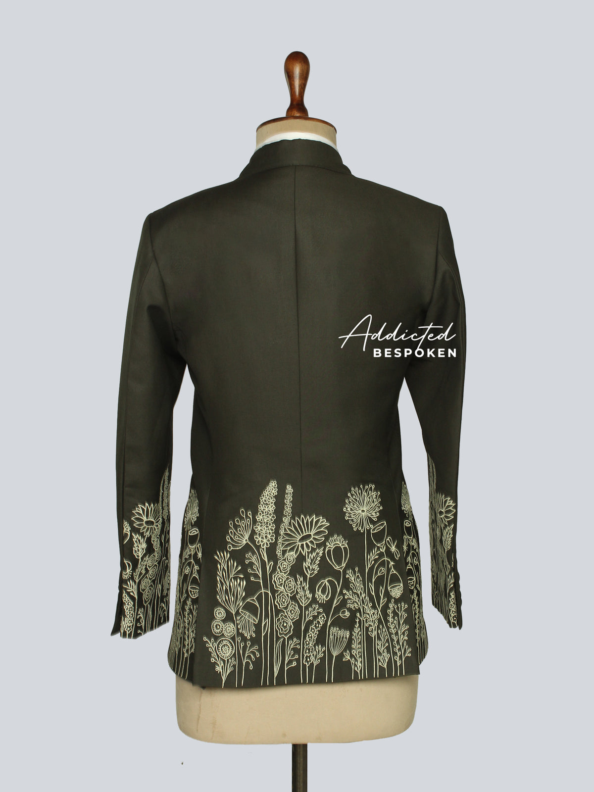Olive Green Groom suit Addicted Bespoken