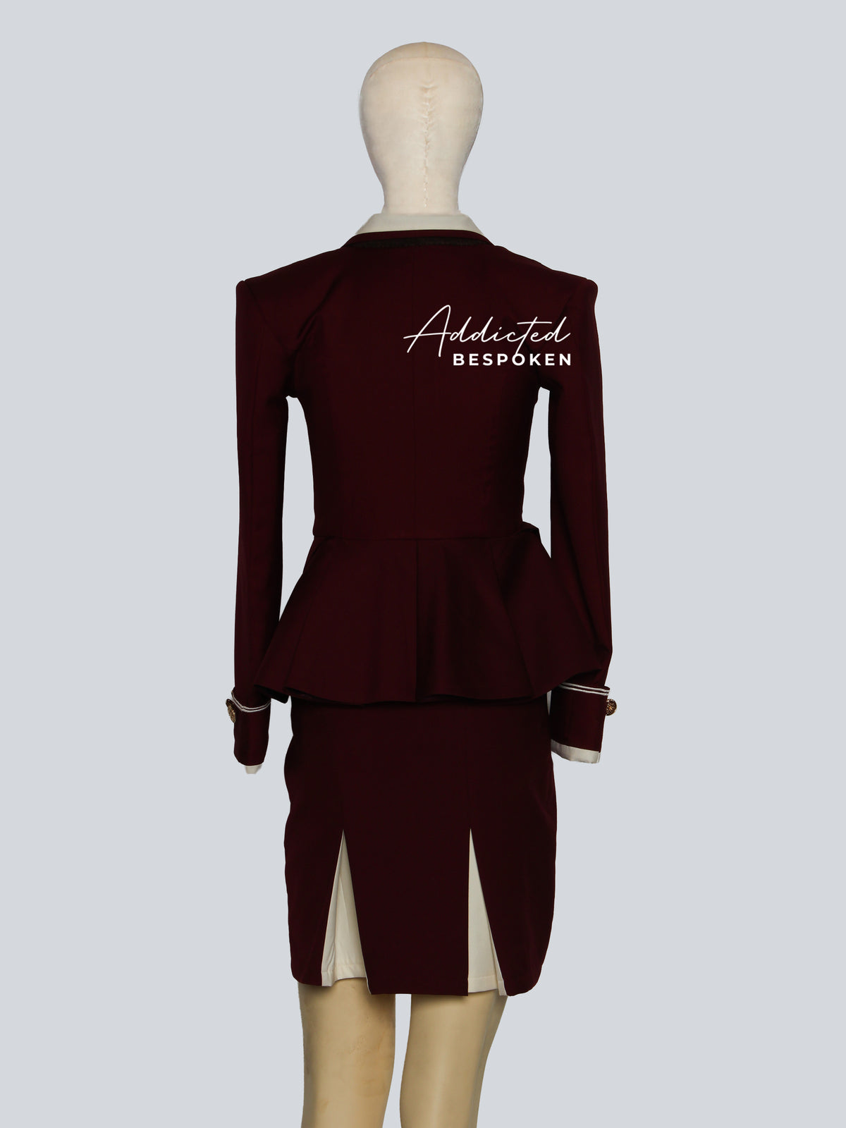 Women's Peplum Skirt Suit Addicted Bespoken