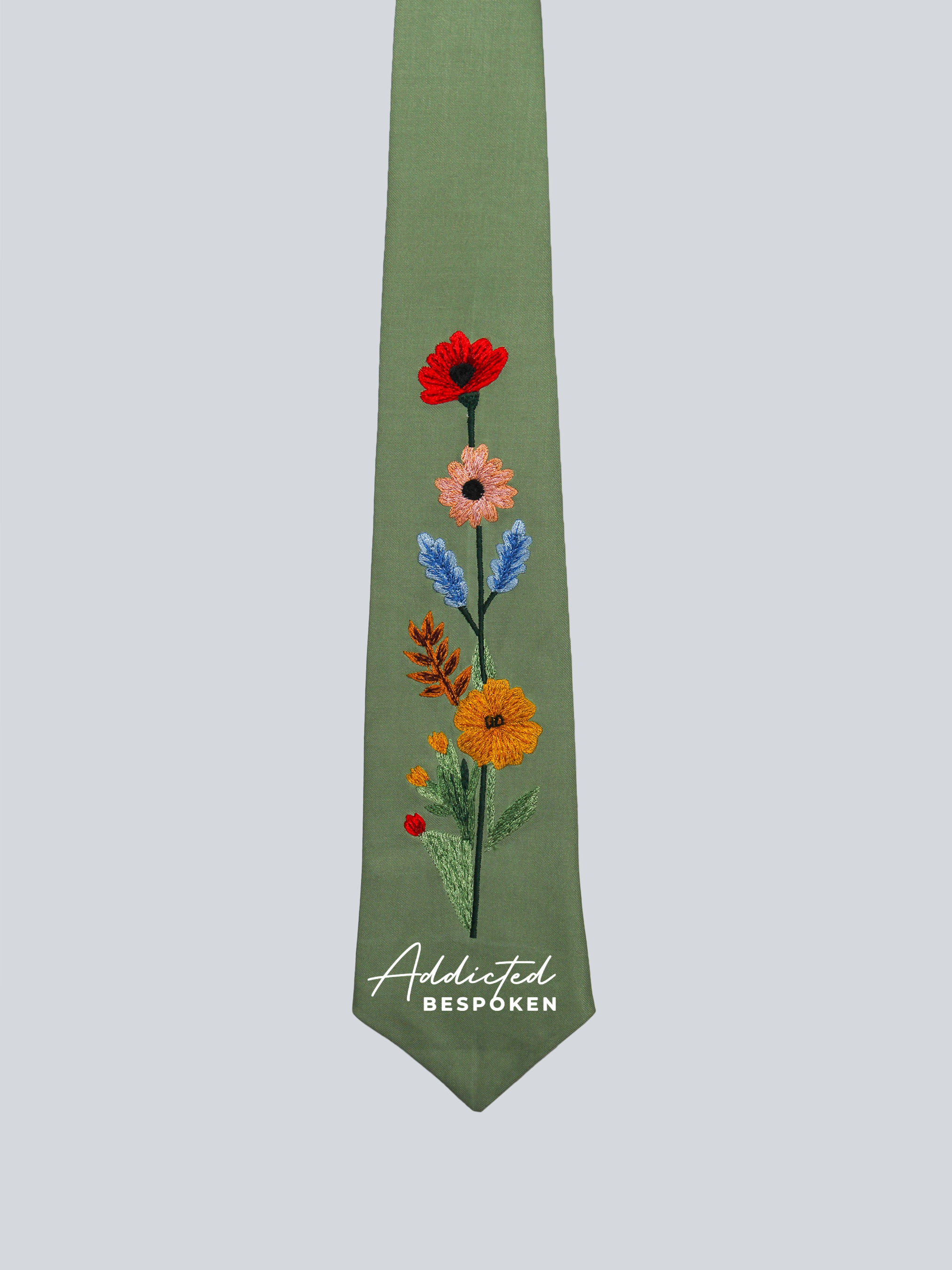 Couture Floral Embroidered Suit