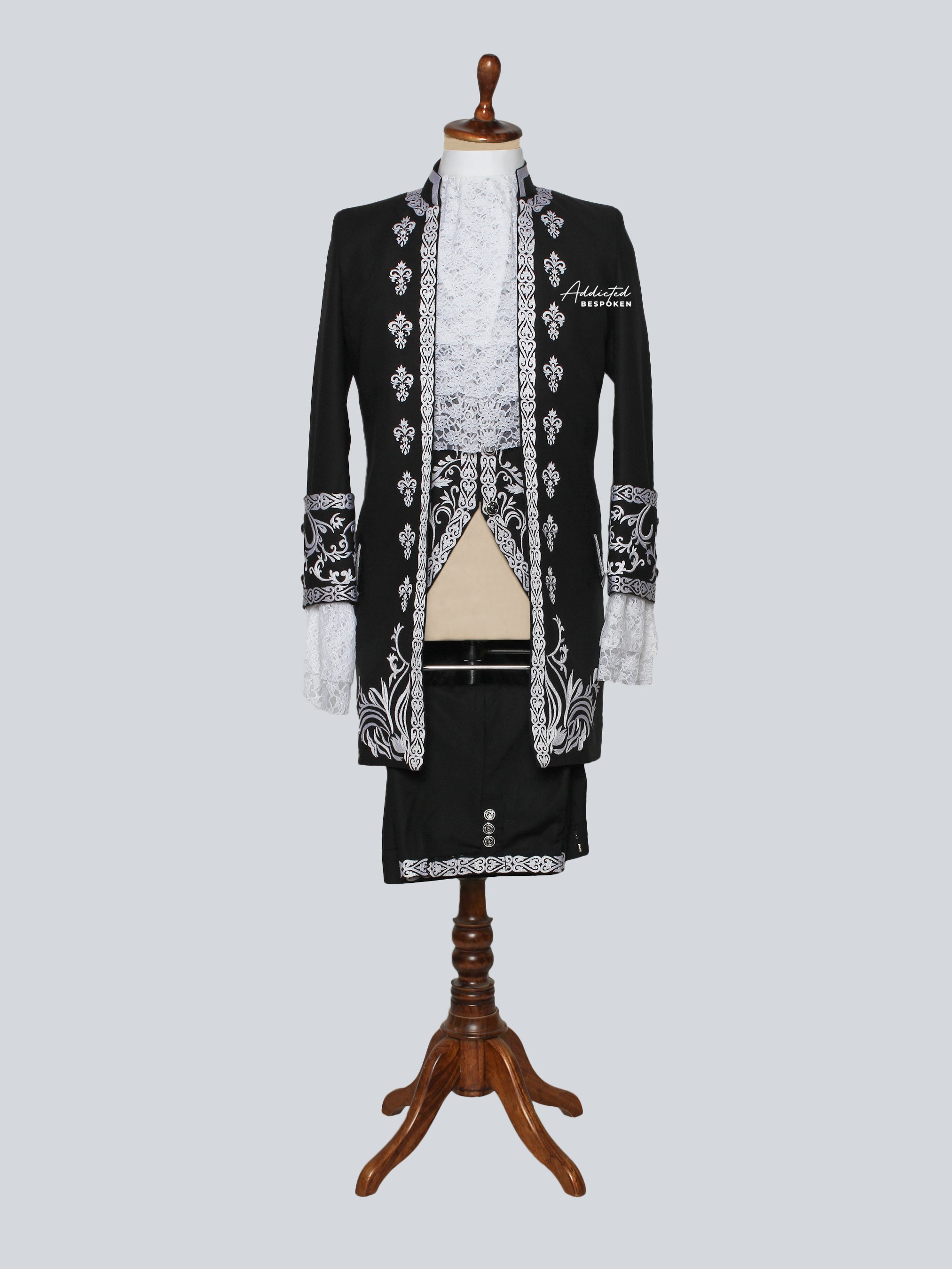 Midnight Rococo Embroidered Suit Addicted Bespoken