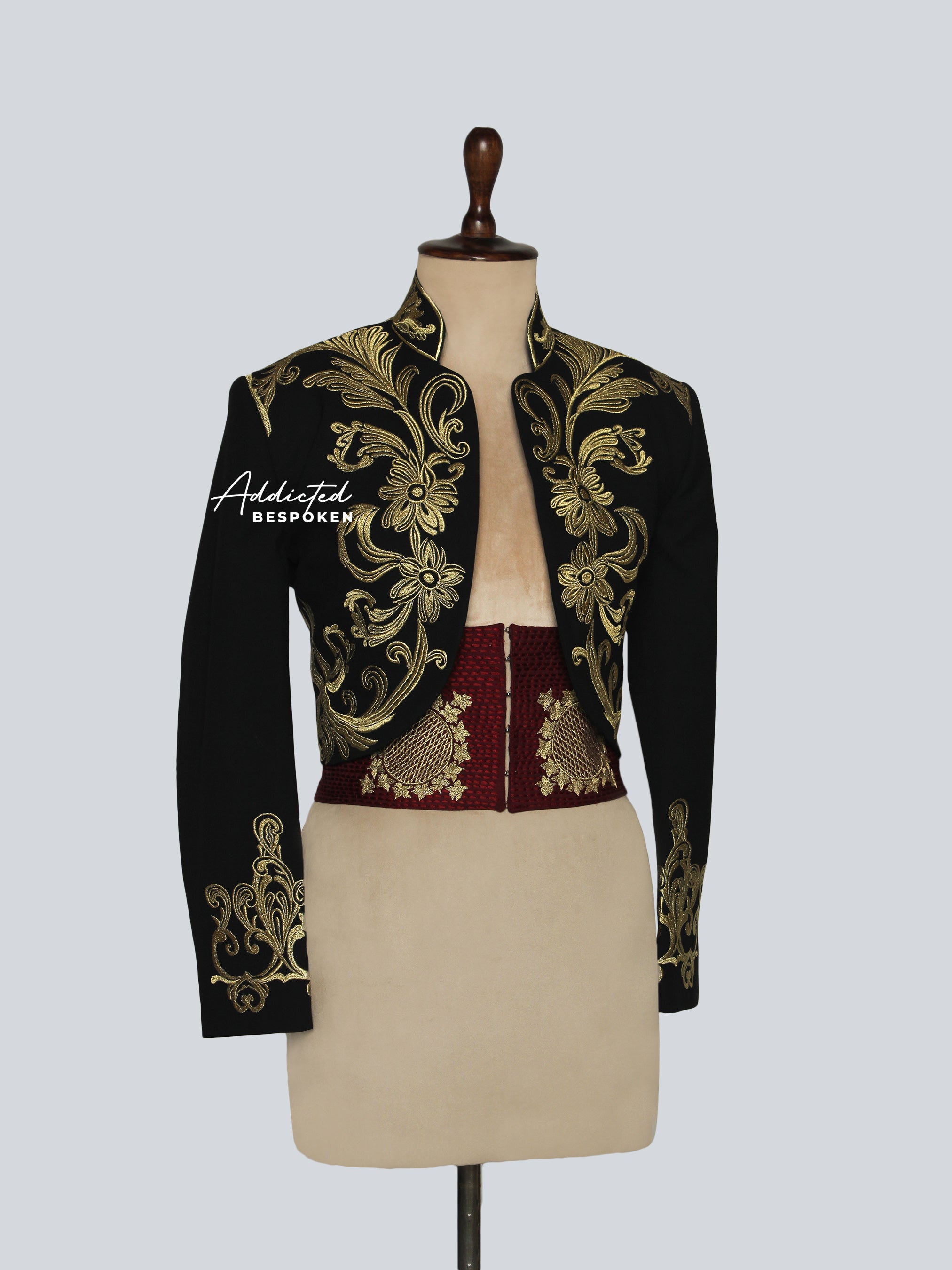Black & Gold Matador Embroidered Suit Addicted Bespoken