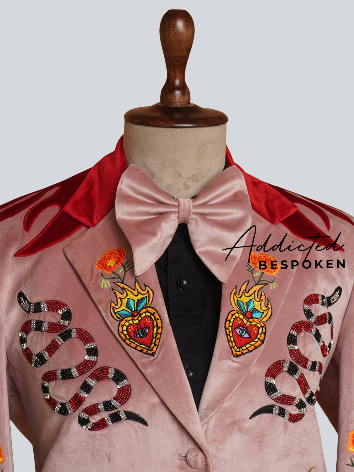 Floral Pink Blazer For Men