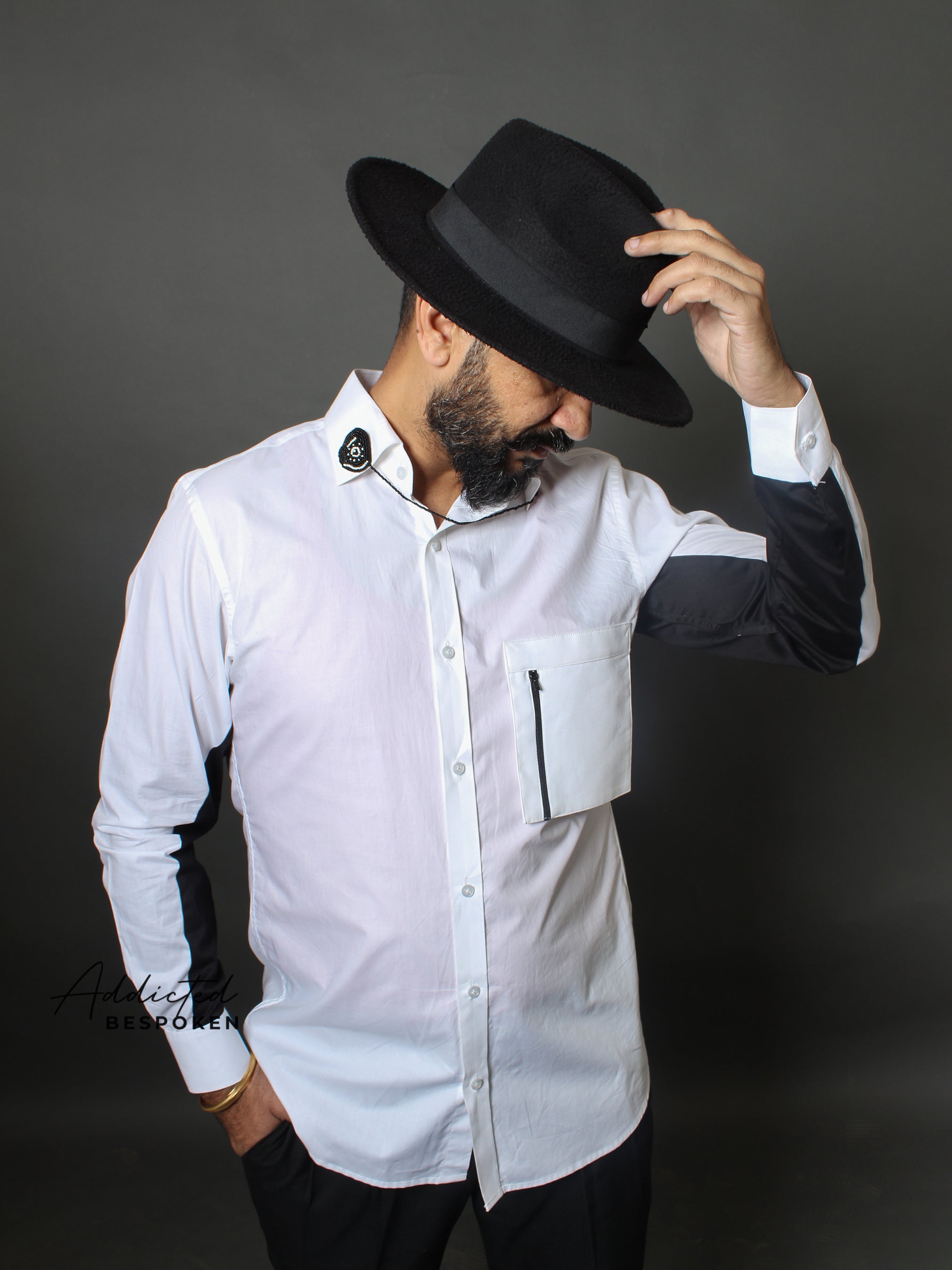 Bicolor Cotton Shirt Addicted Bespoken