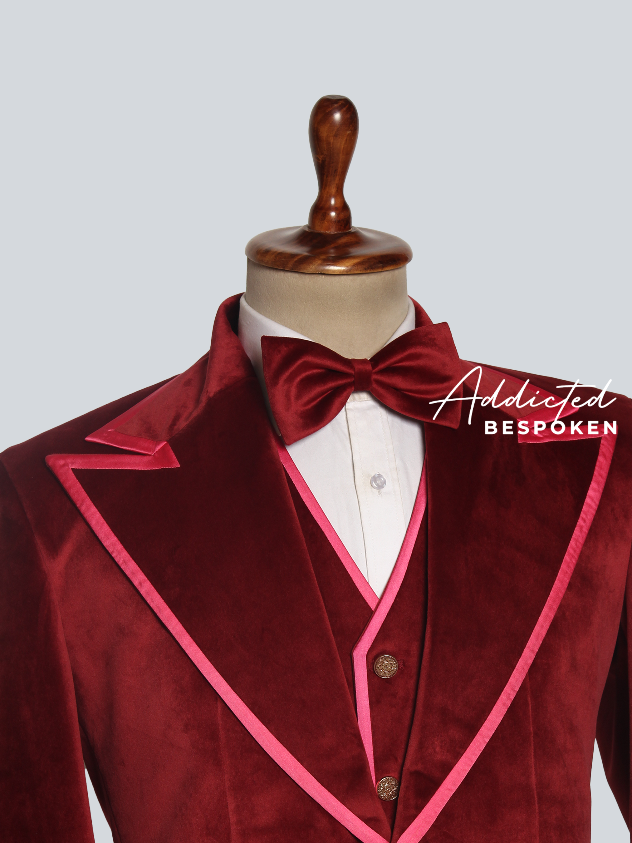 Velvet Three Piece Suit Addicted Bespoken