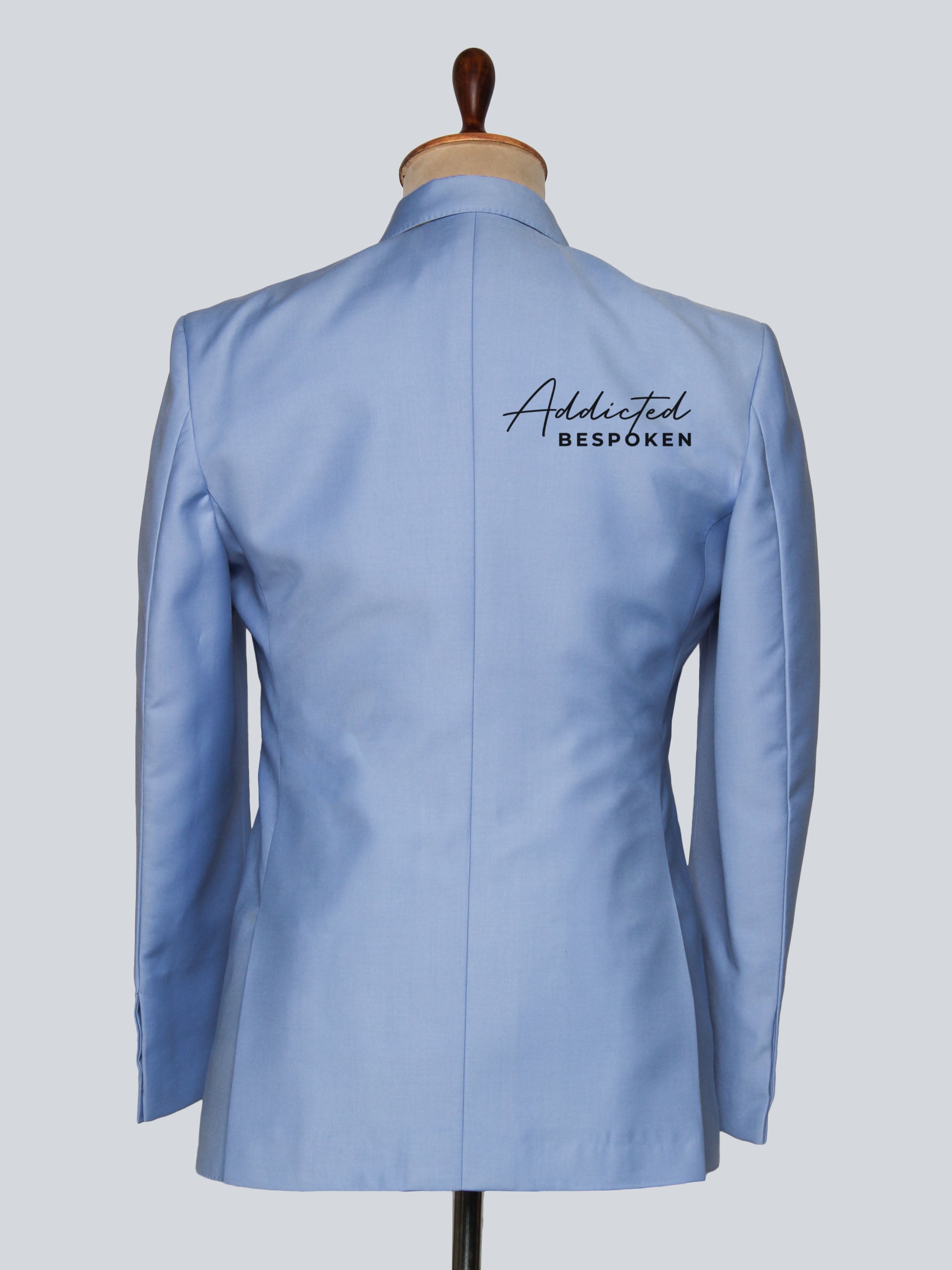 Floral Custom Embroidered Suit (Skyblue)