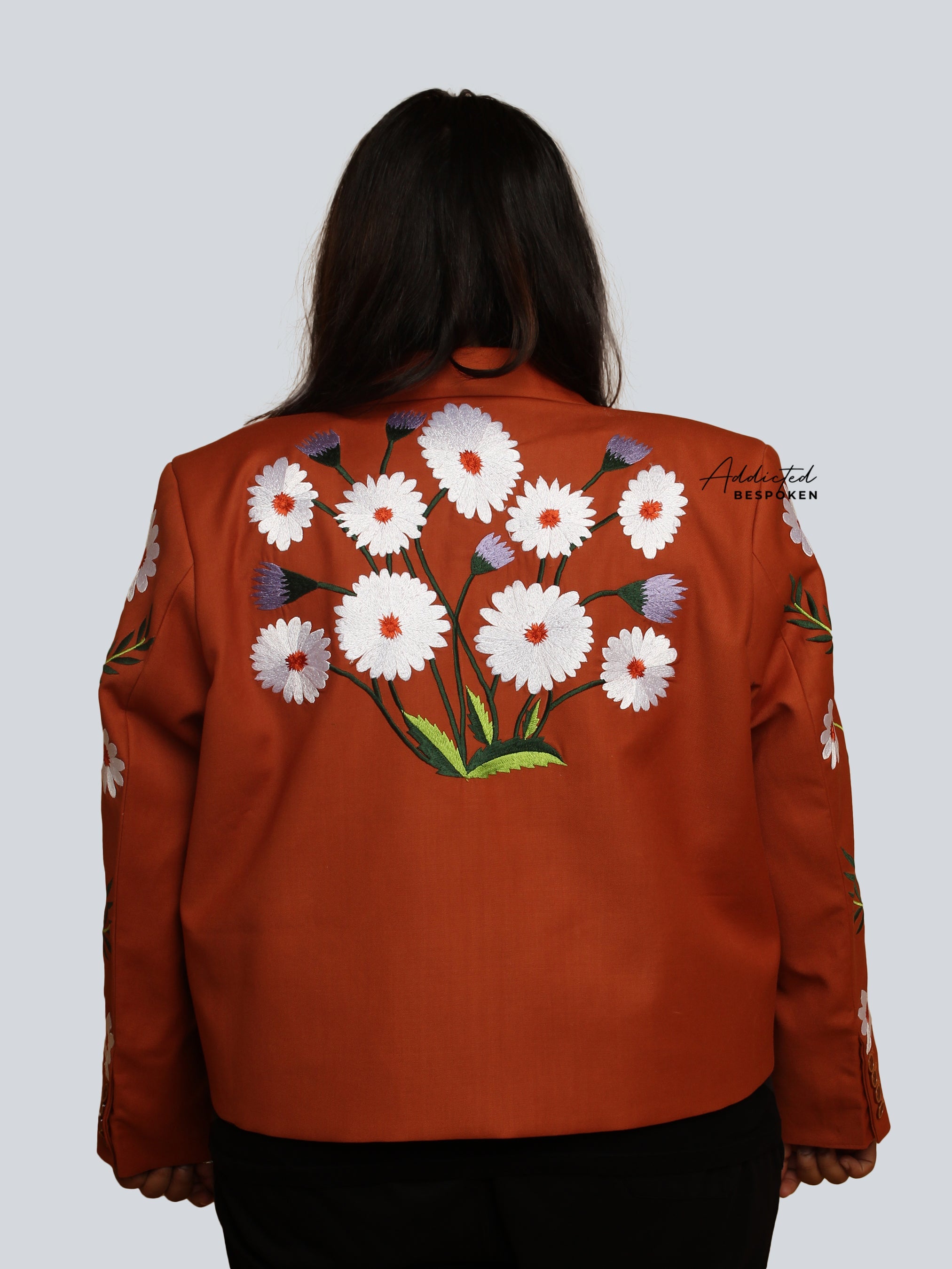 Botanical Elegance Embroidered Suit Addicted Bespoken