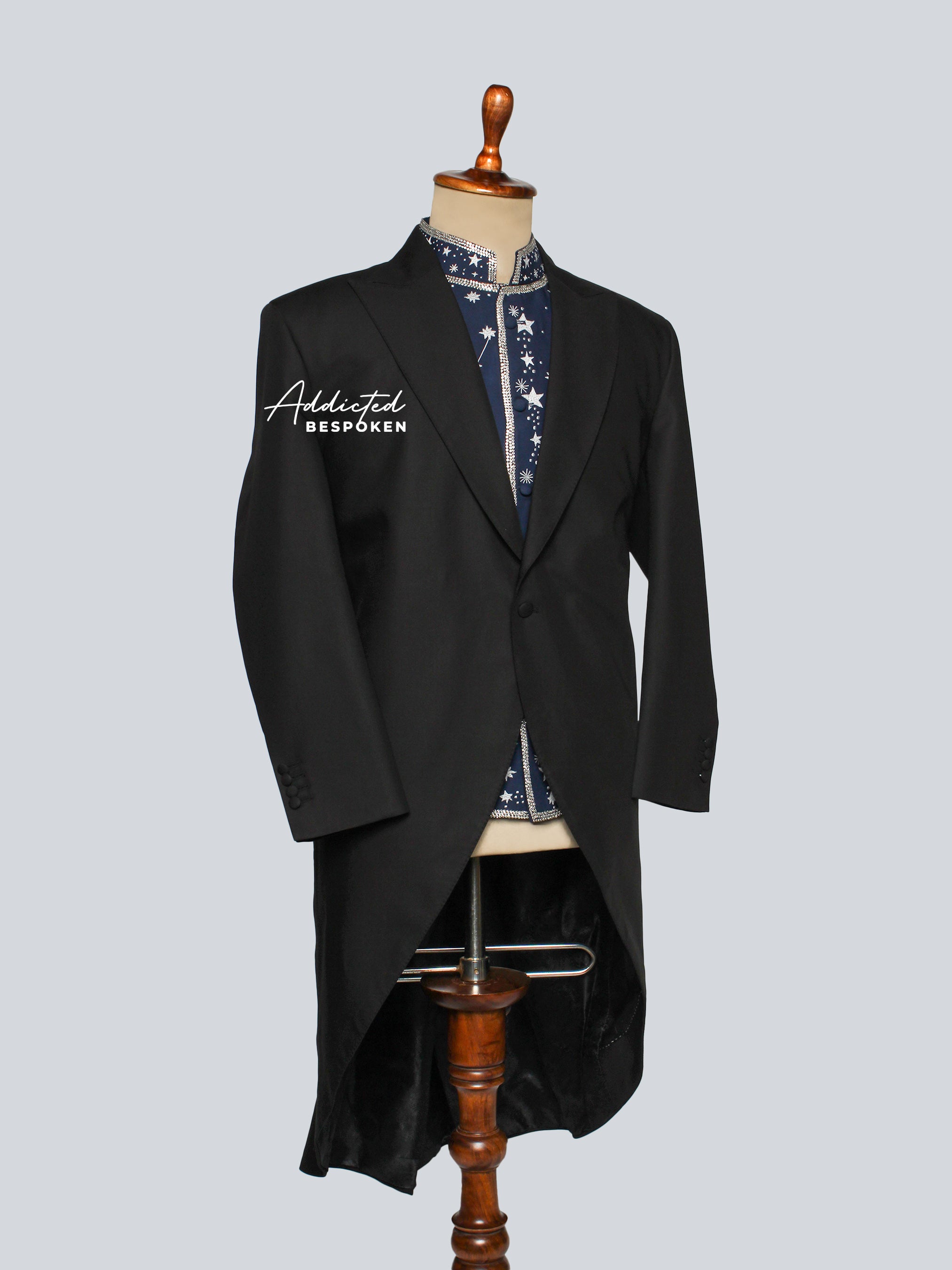 Celestial Embroidered Black Outfit Addicted Bespoken