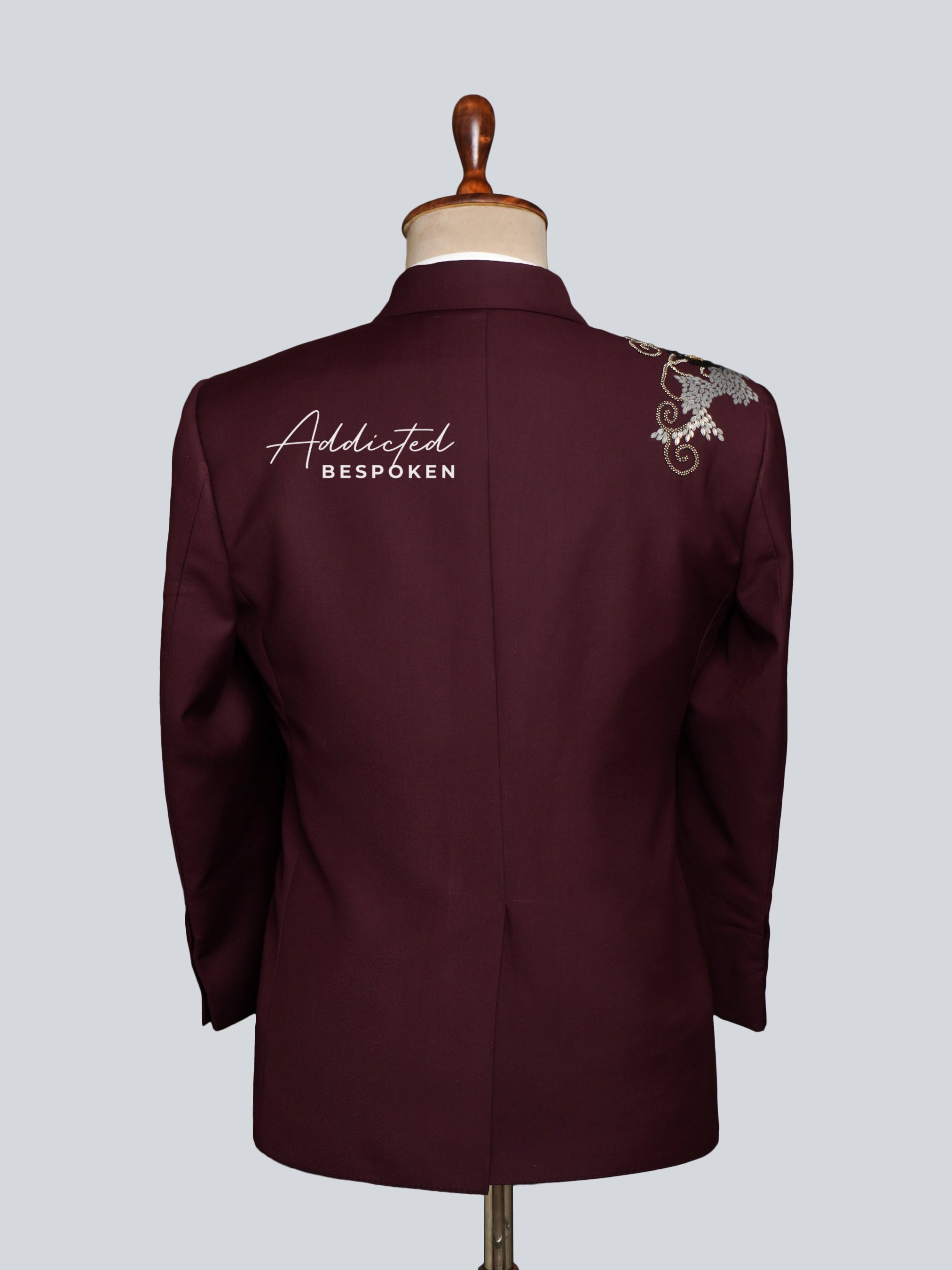 Floral Grace Embroidered Suit