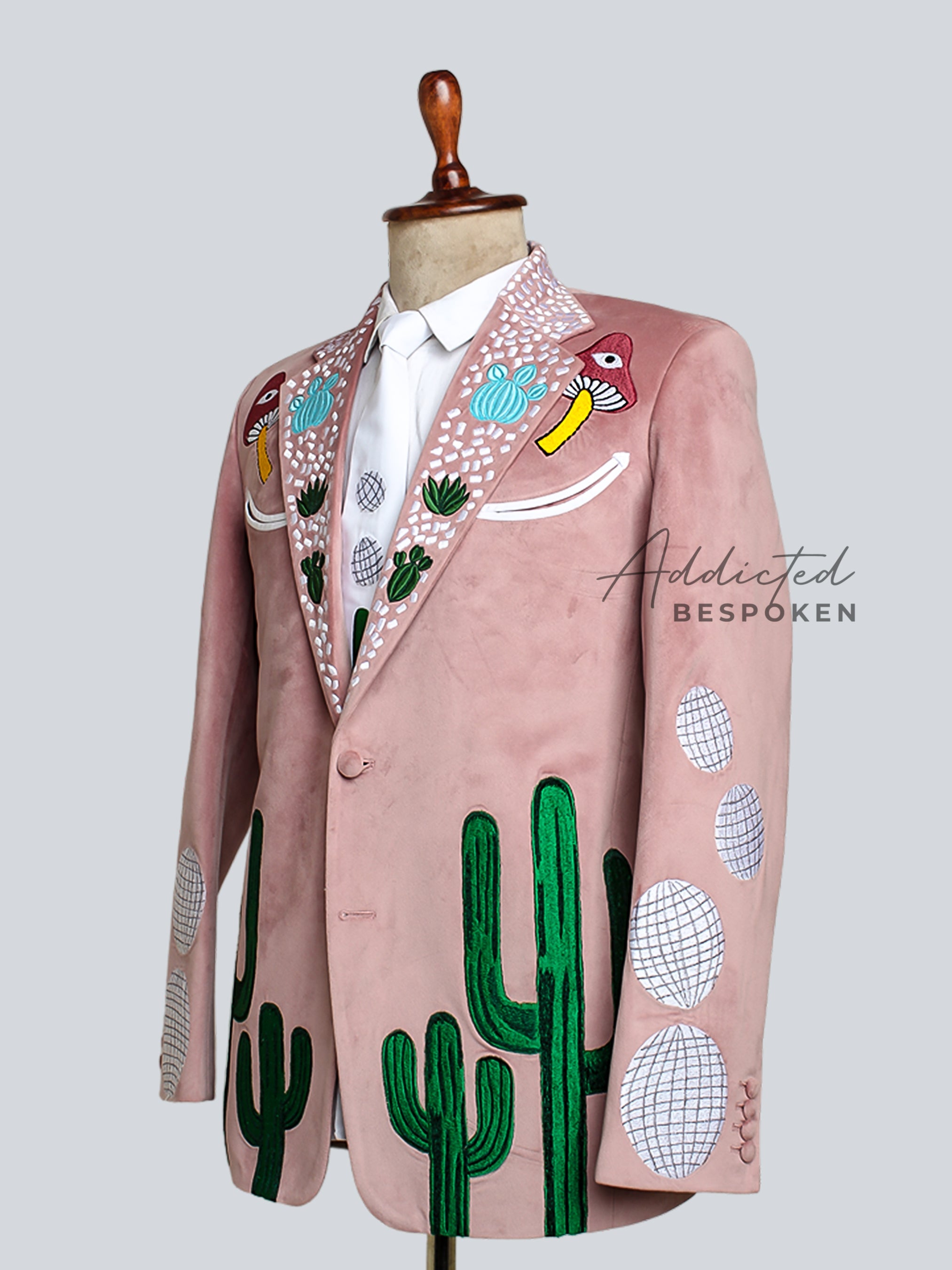 Dusty Rose Cactus Suit Addicted Bespoken