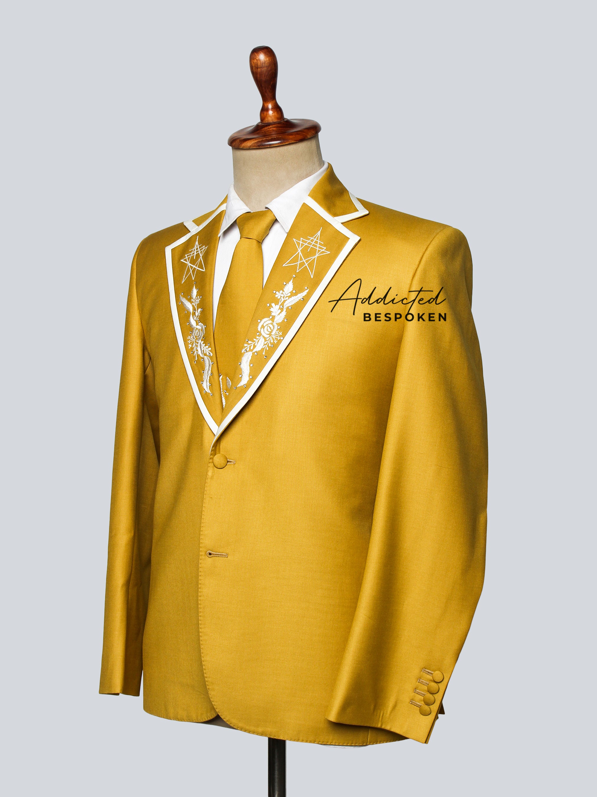 Starlit Elegance Bespoke Suit