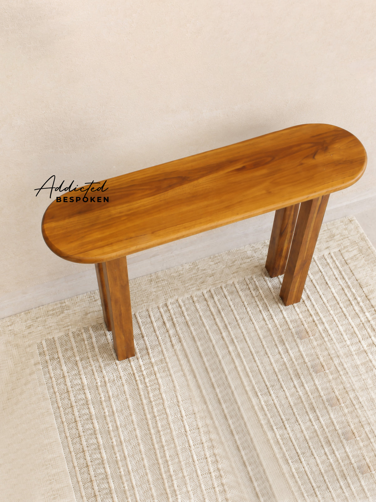 Wooden console table