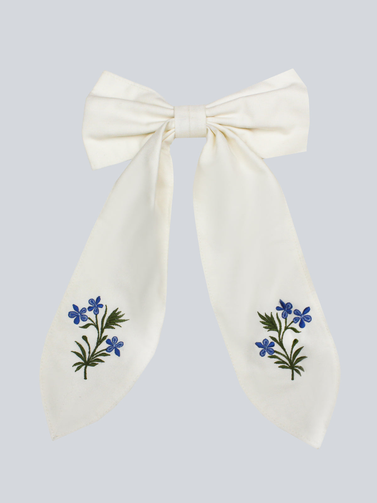 Ivory Floral Hair Bow