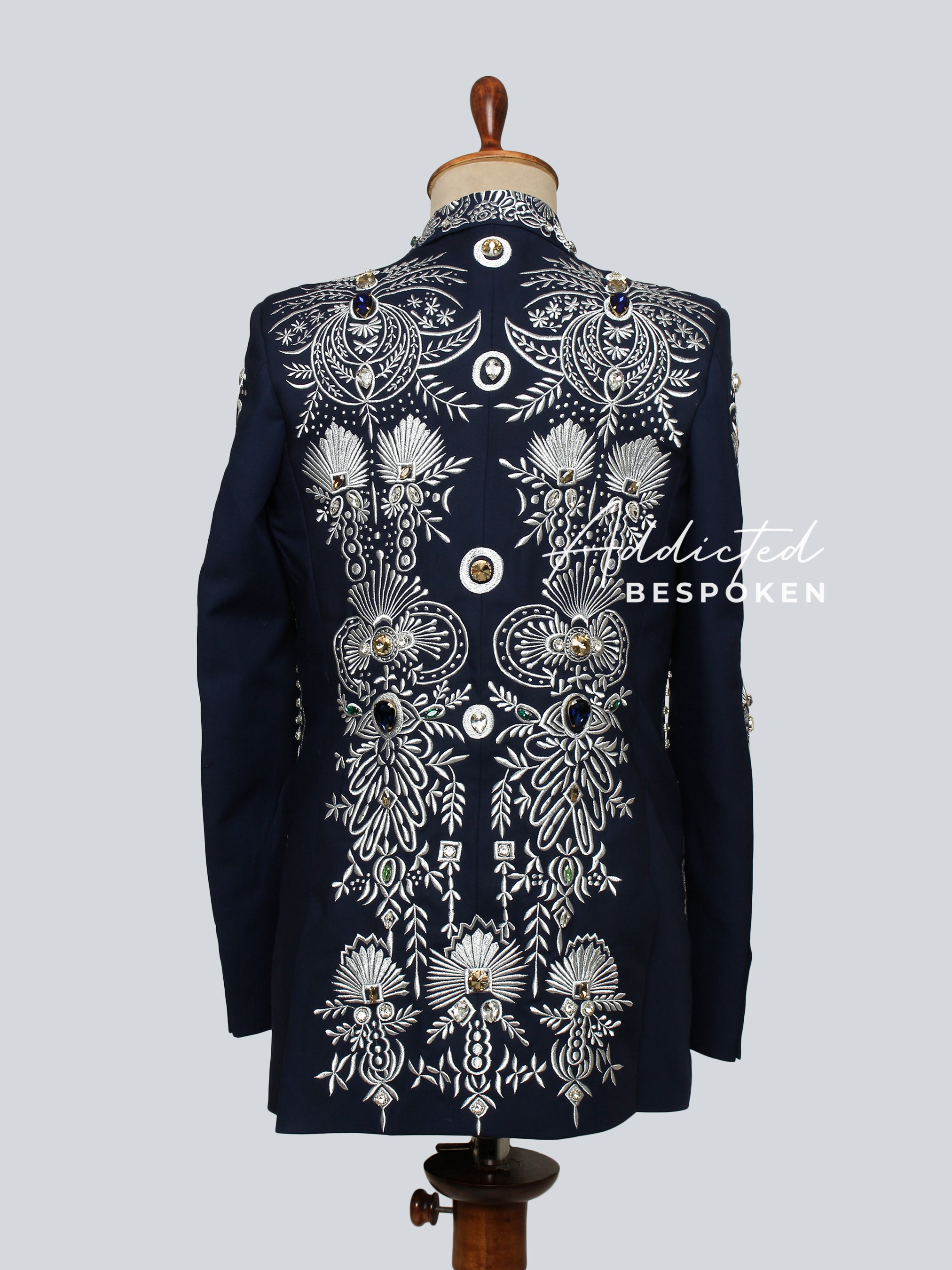 Celestial Midnight Embroidered Suit