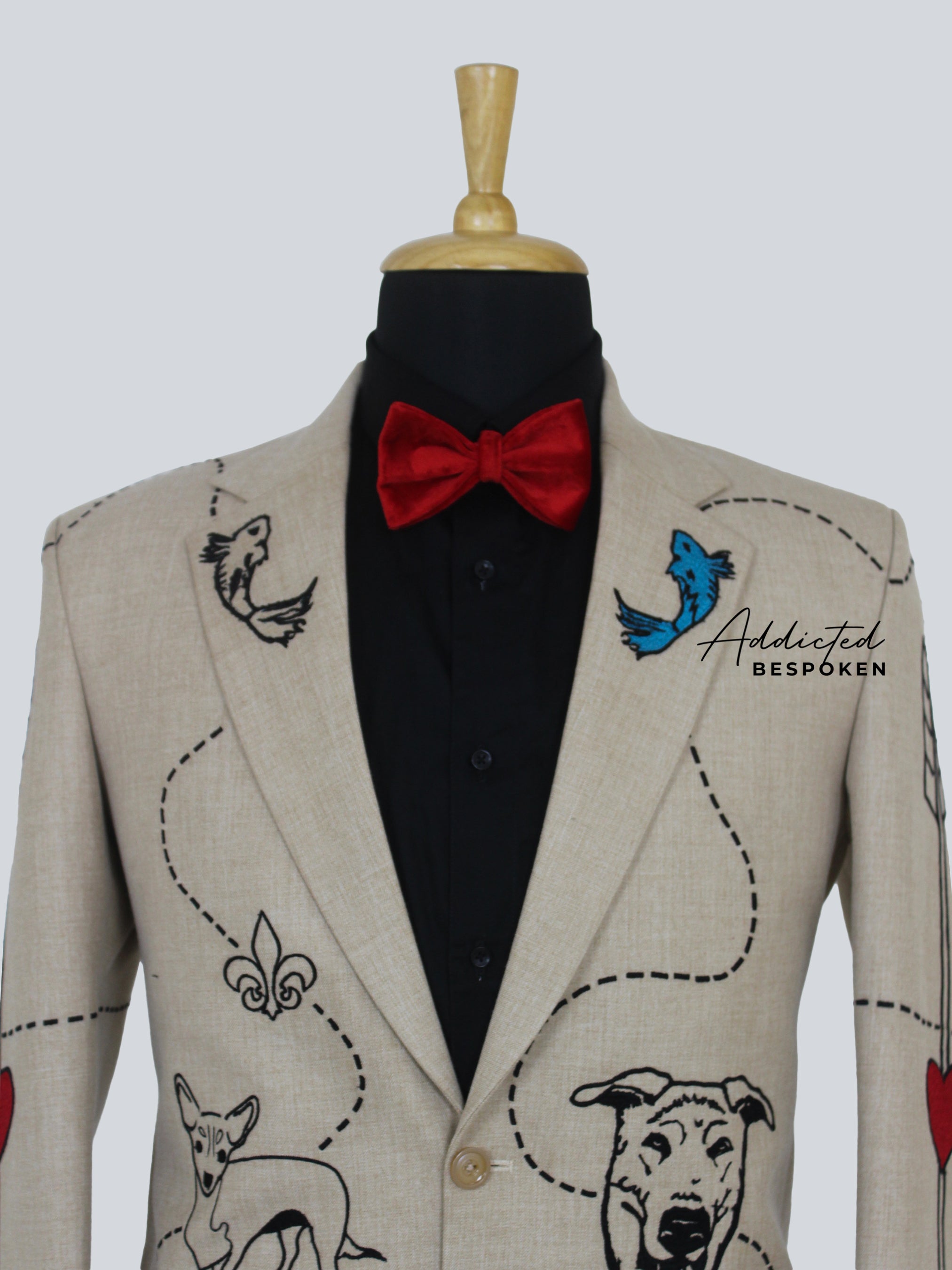 Threaded Elegance Embroidered Suit
