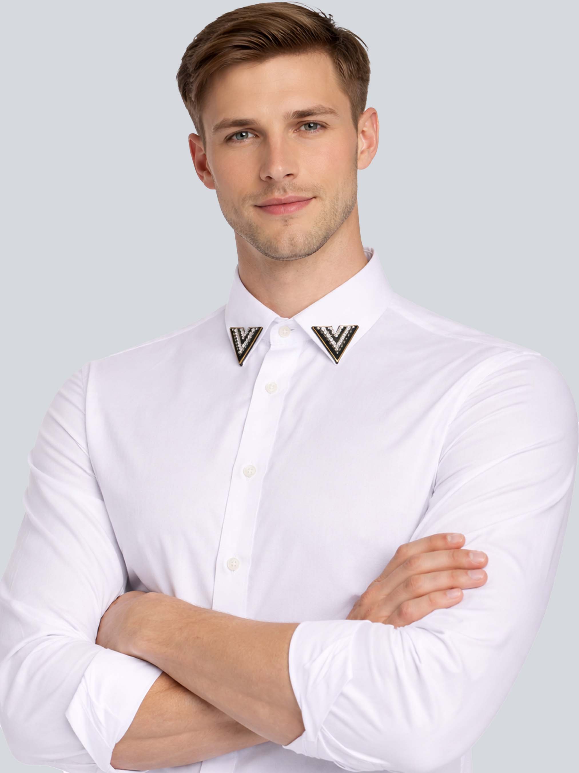 White Shirt with Collar Corner Addicted Bespoken