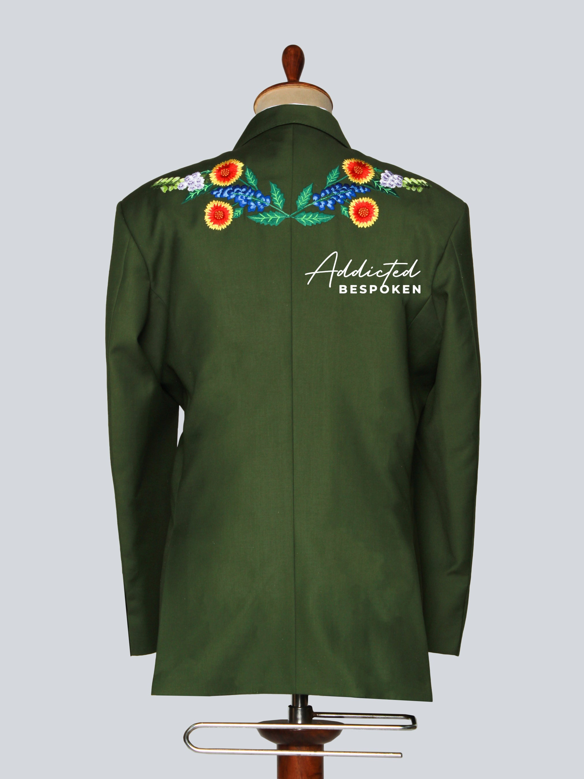 Luxury Floral Embroidered Suit Addicted Bespoken