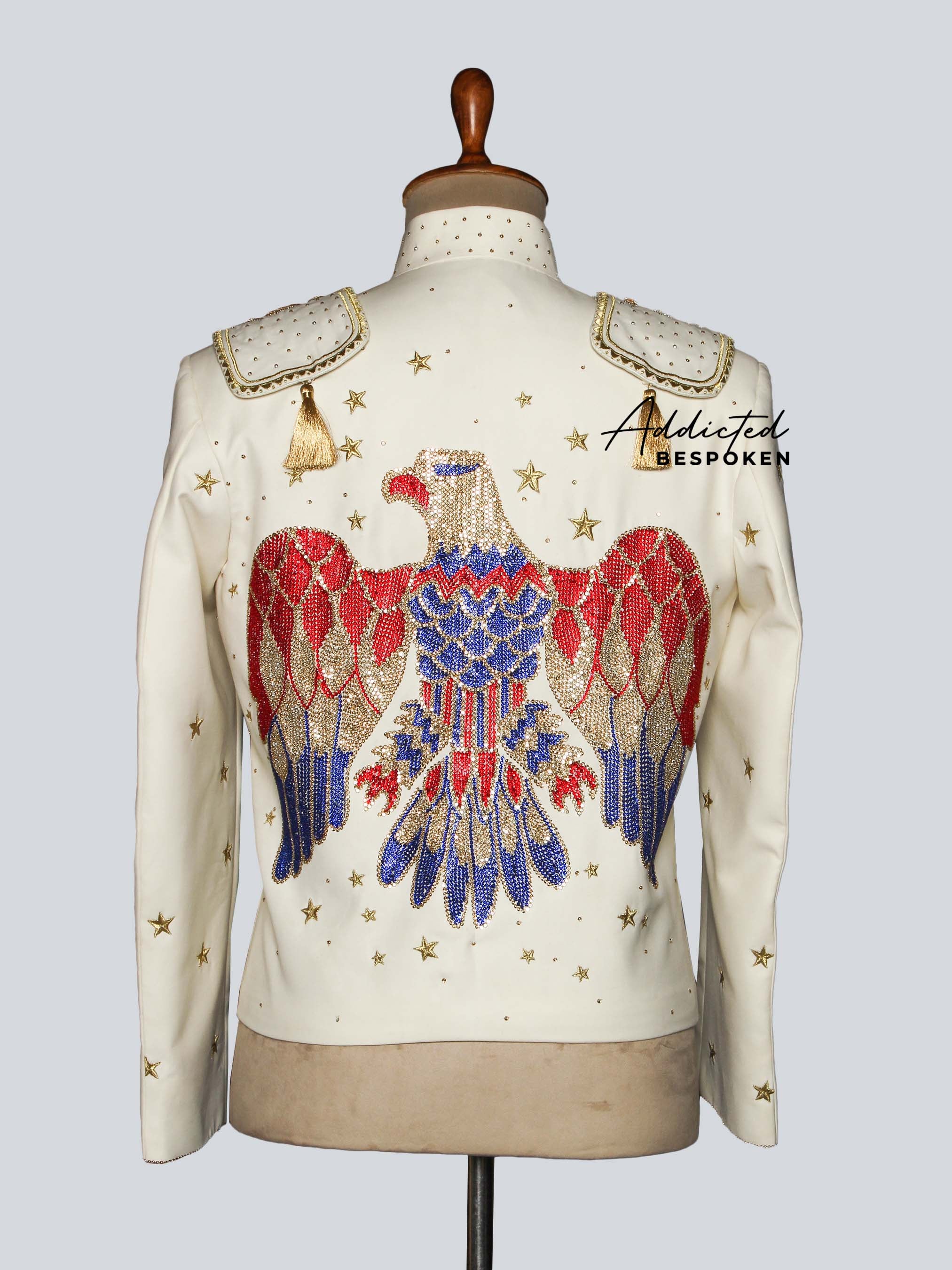 Eagle Crystal Cape Suit Addicted Bespoken