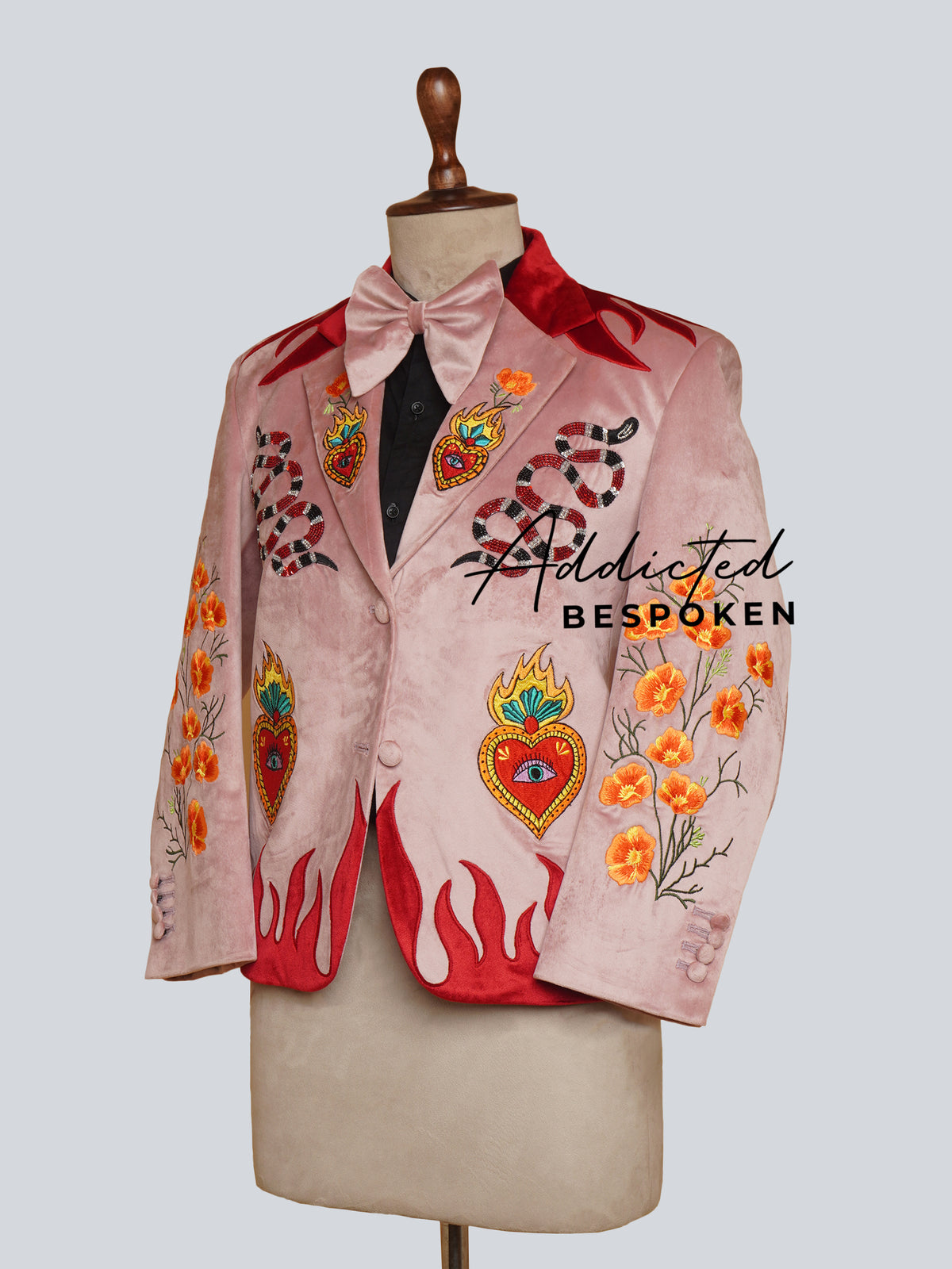 Floral Pink Suit For Men