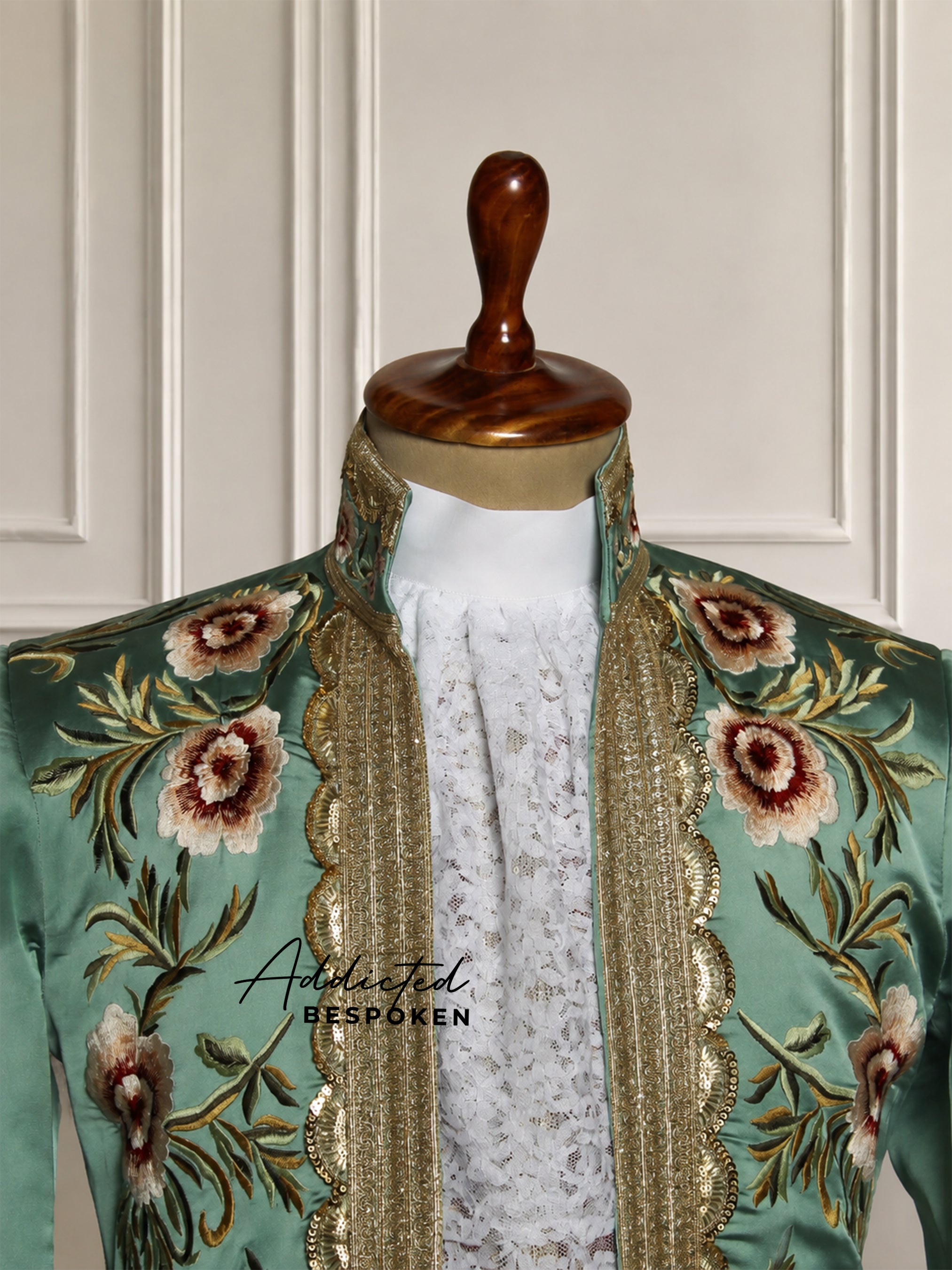 Floral Embroidered Rococo Tailcoat Suit Addicted Bespoken