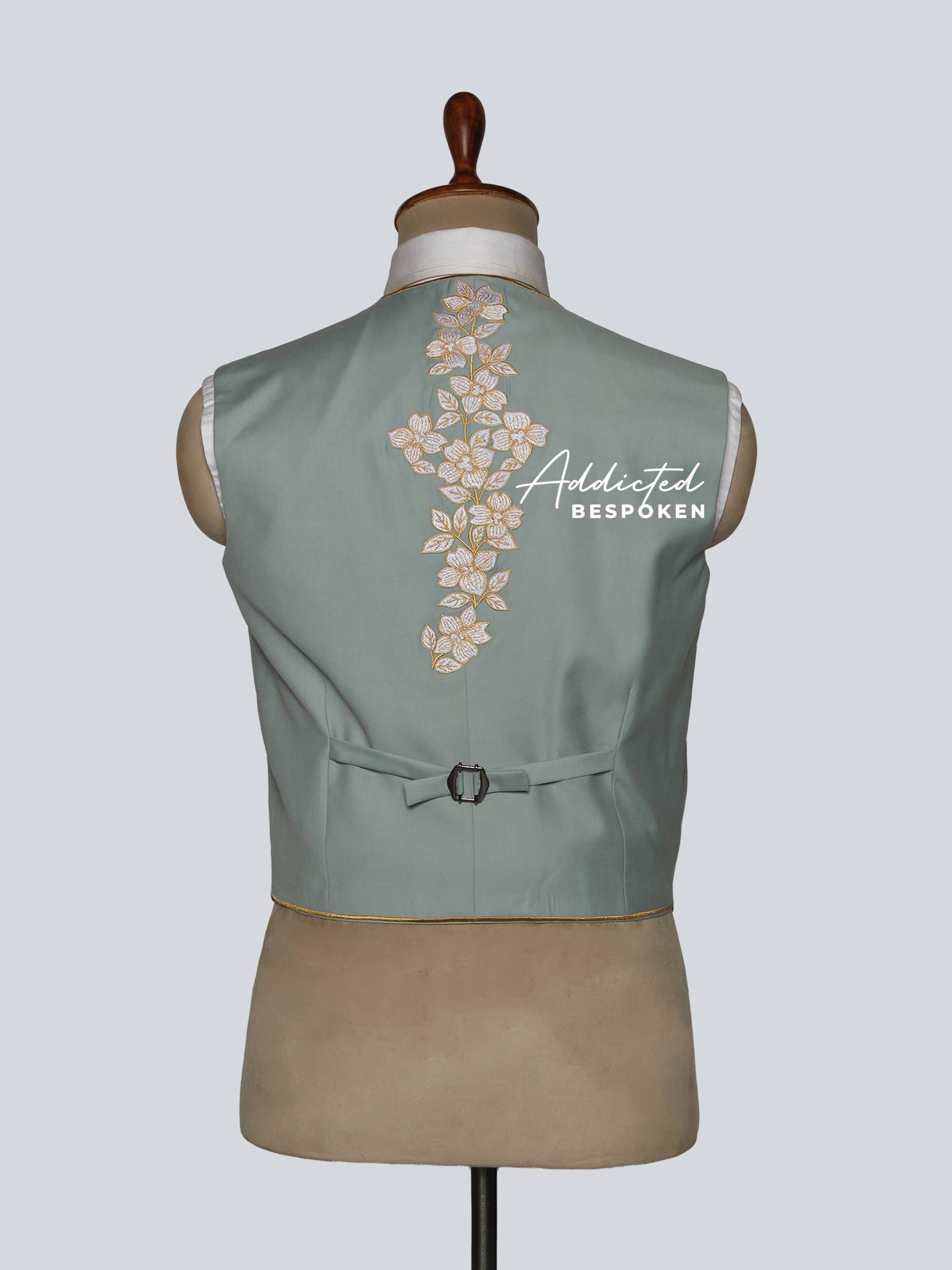 Elegant Floral Embroidered Blazer
