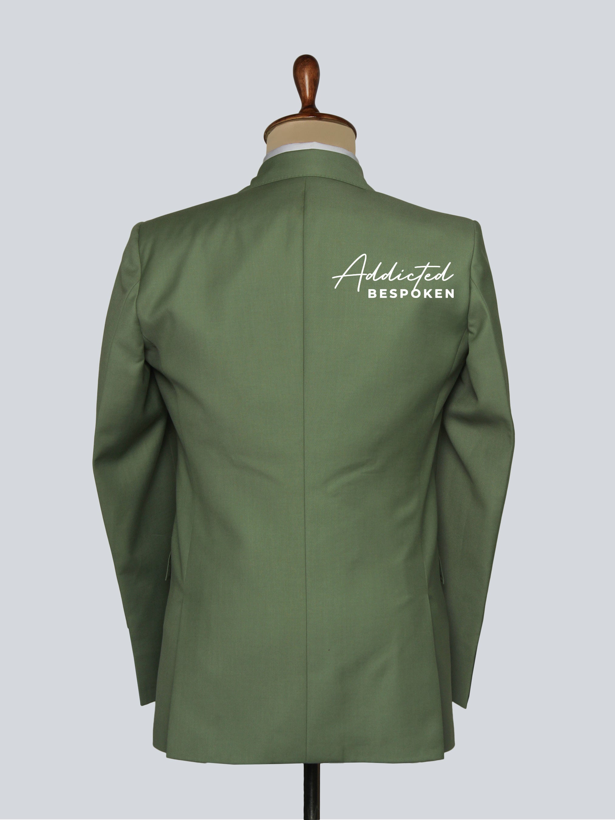 Palm Green Floral Embroidered Suit Addicted Bespoken