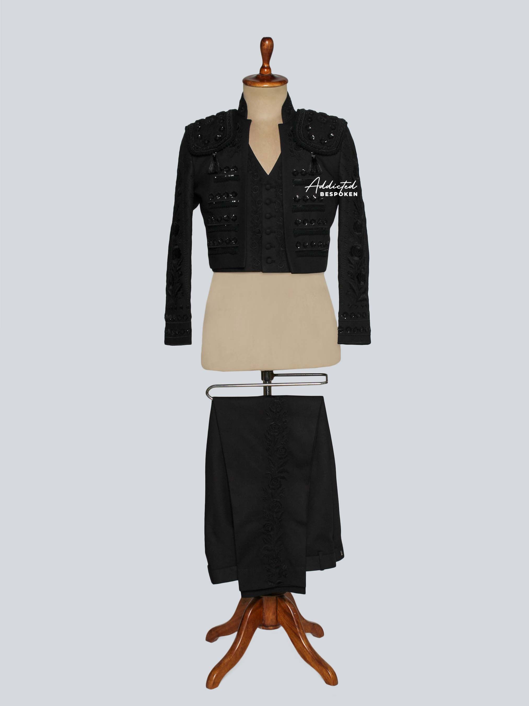 Black Embroidered Matador Costume Addicted Bespoken