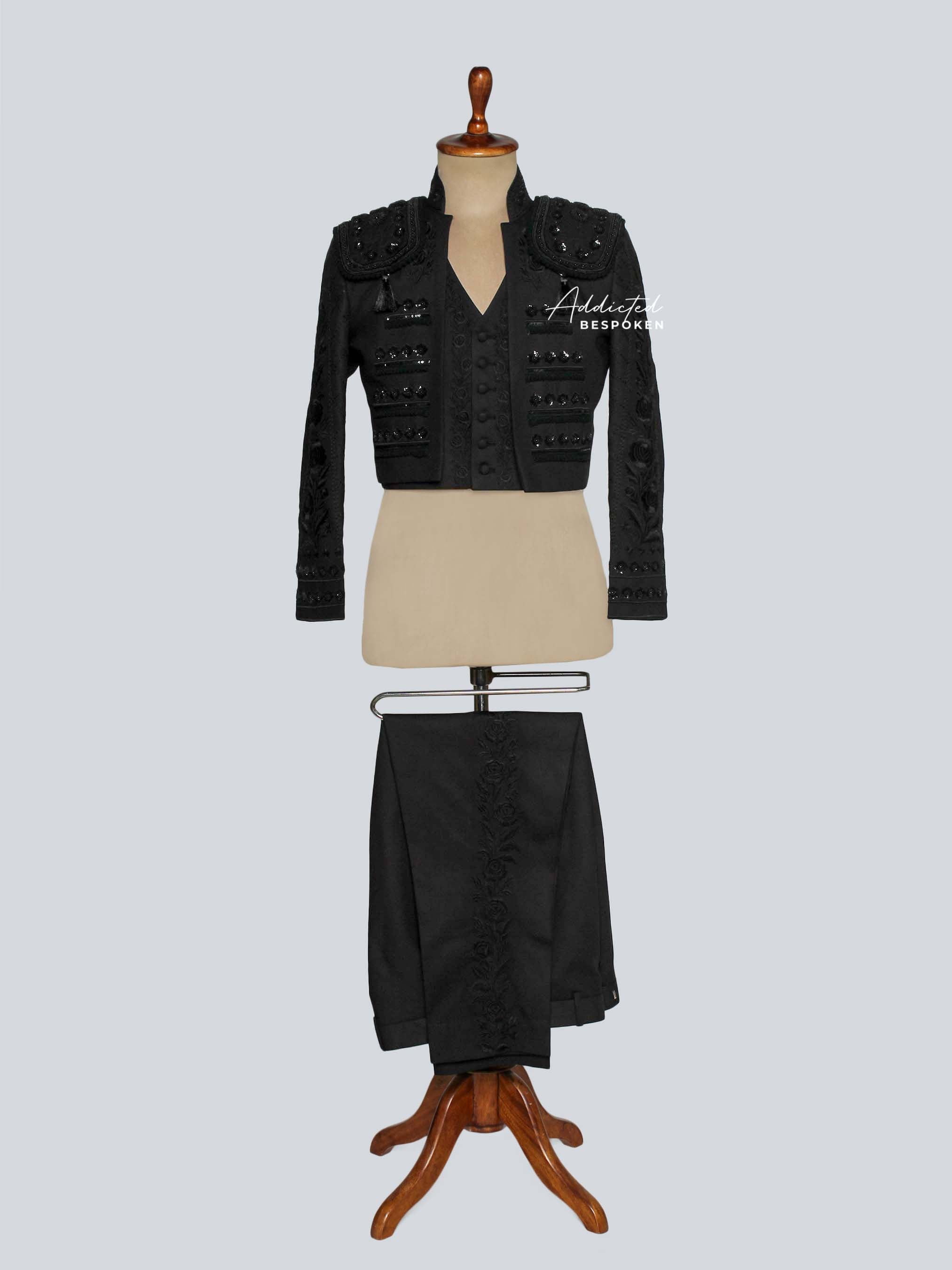 Black Embroidered Matador Costume Addicted Bespoken