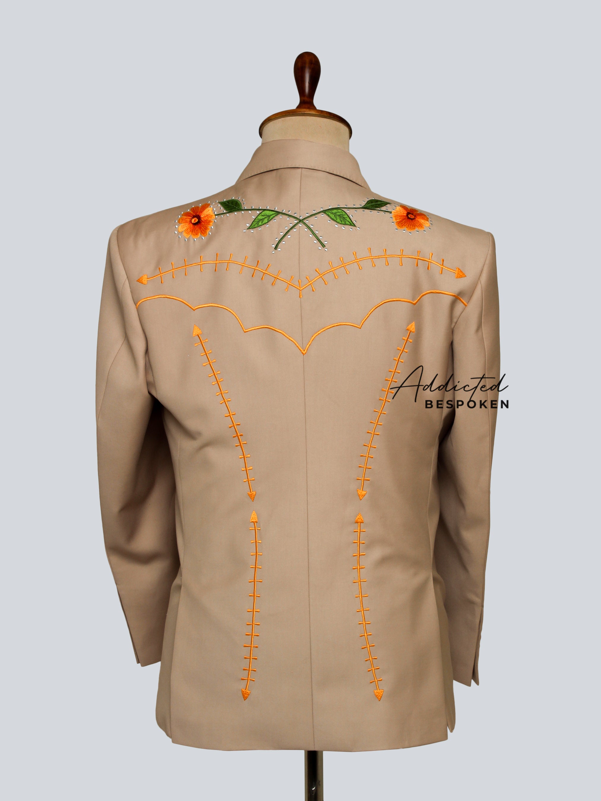 Wildflower Elegance Embroidered Suit