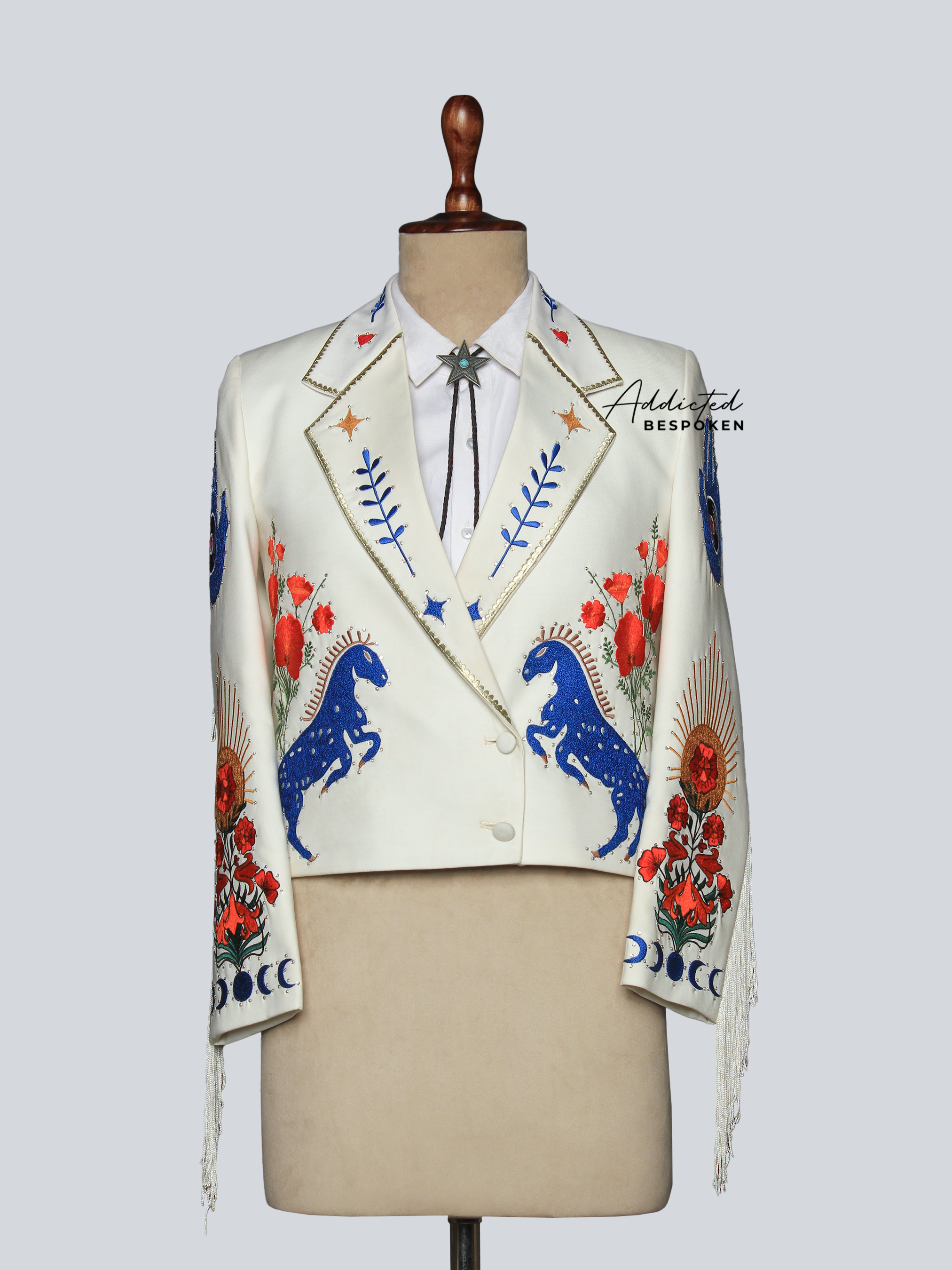 The Celestial Mustang Embroidered Suit