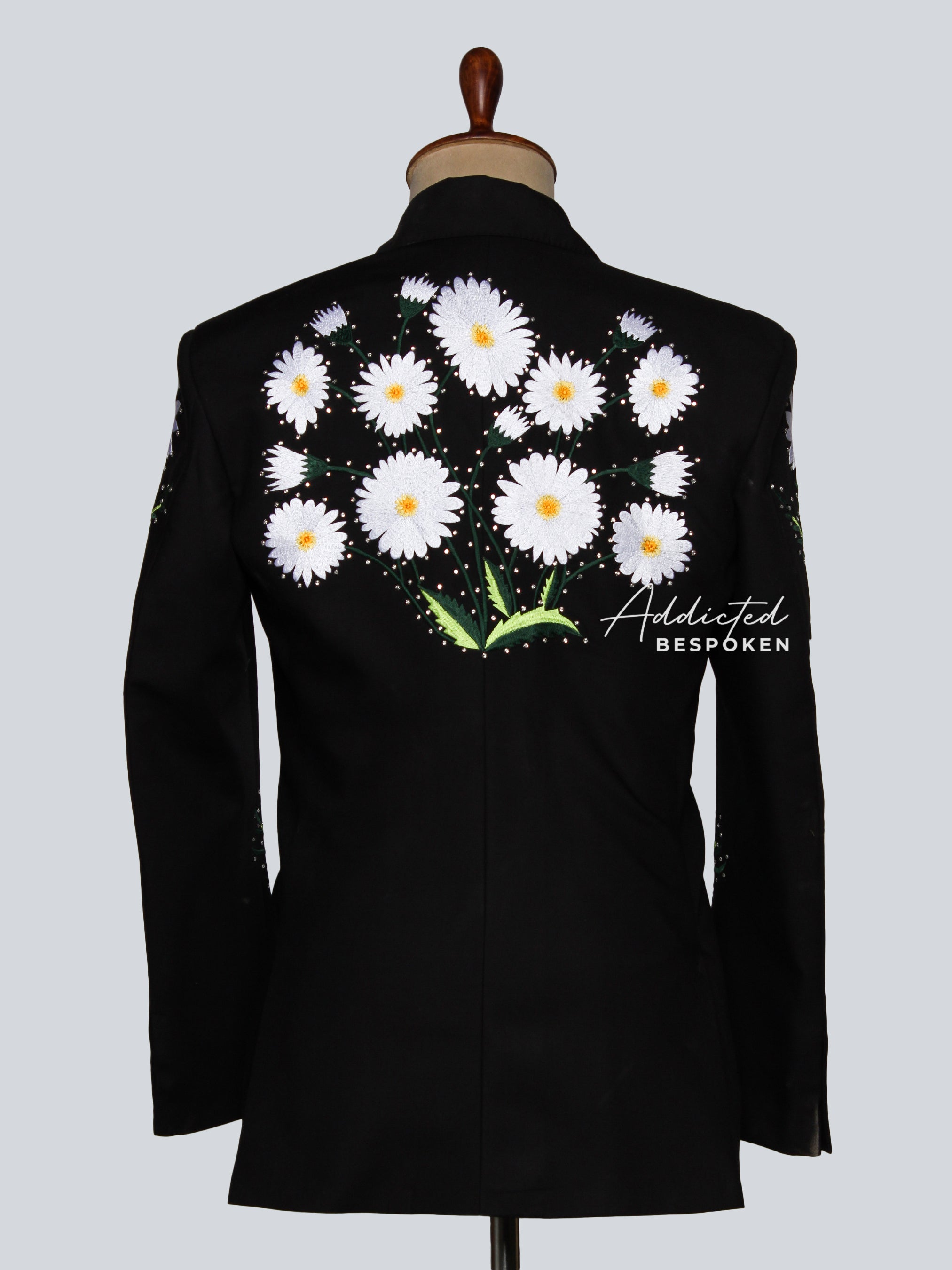 Daisy Embroidered Floral Suit Addicted Bespoken