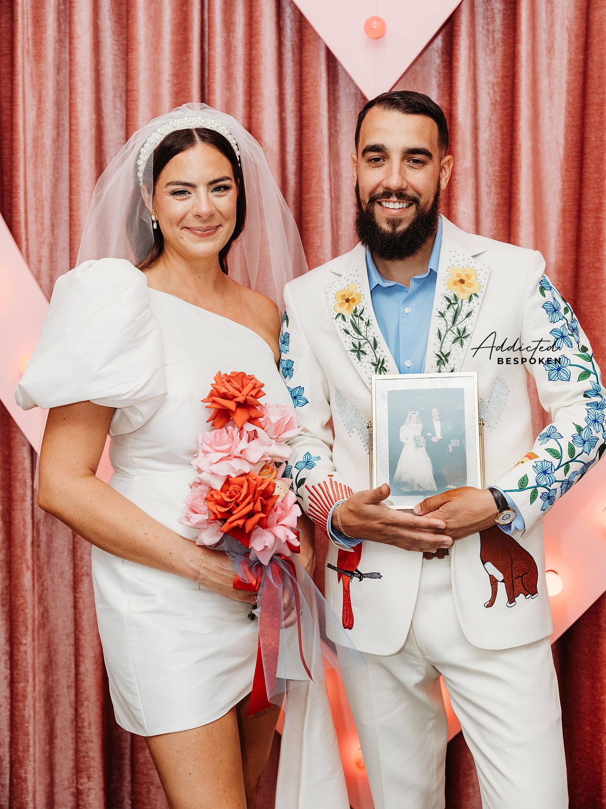 Exclusive Ecofloral Detailed Embroidered Suit