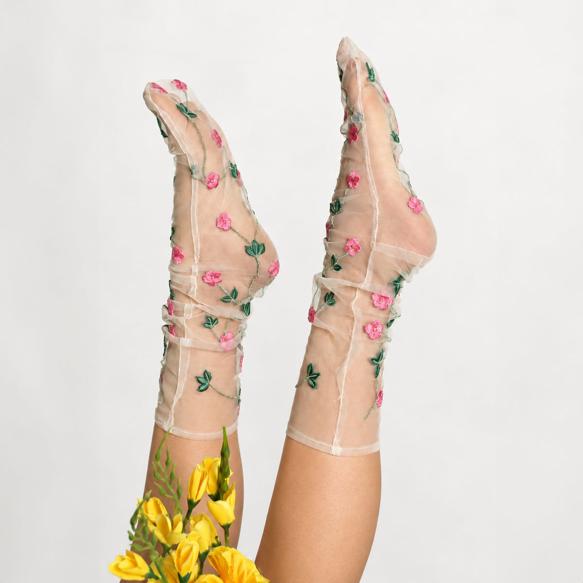 Womens Sheer Socks Addicted Bespoken