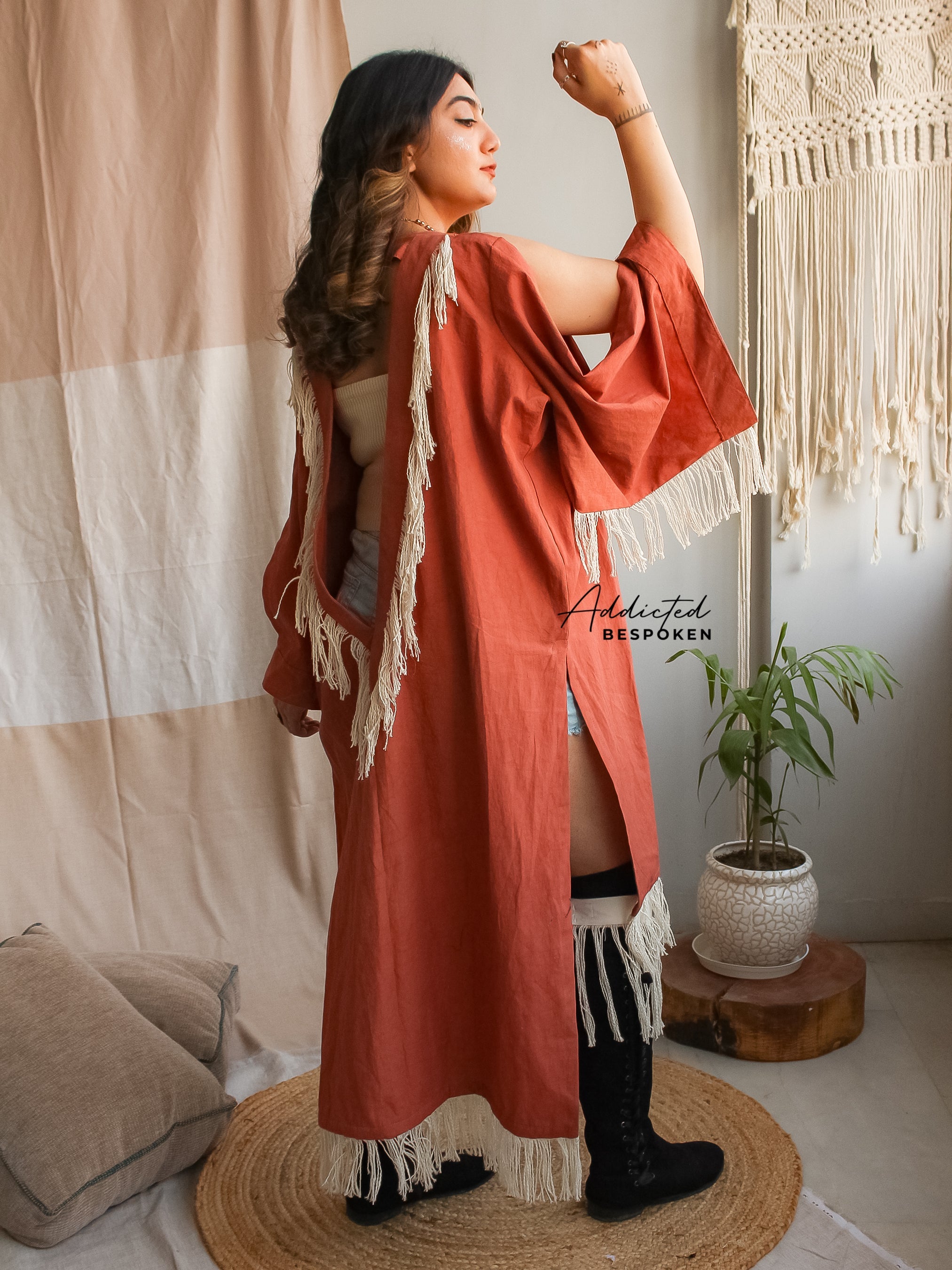 Artisan Fringe Kimono Jacket Addicted Bespoken