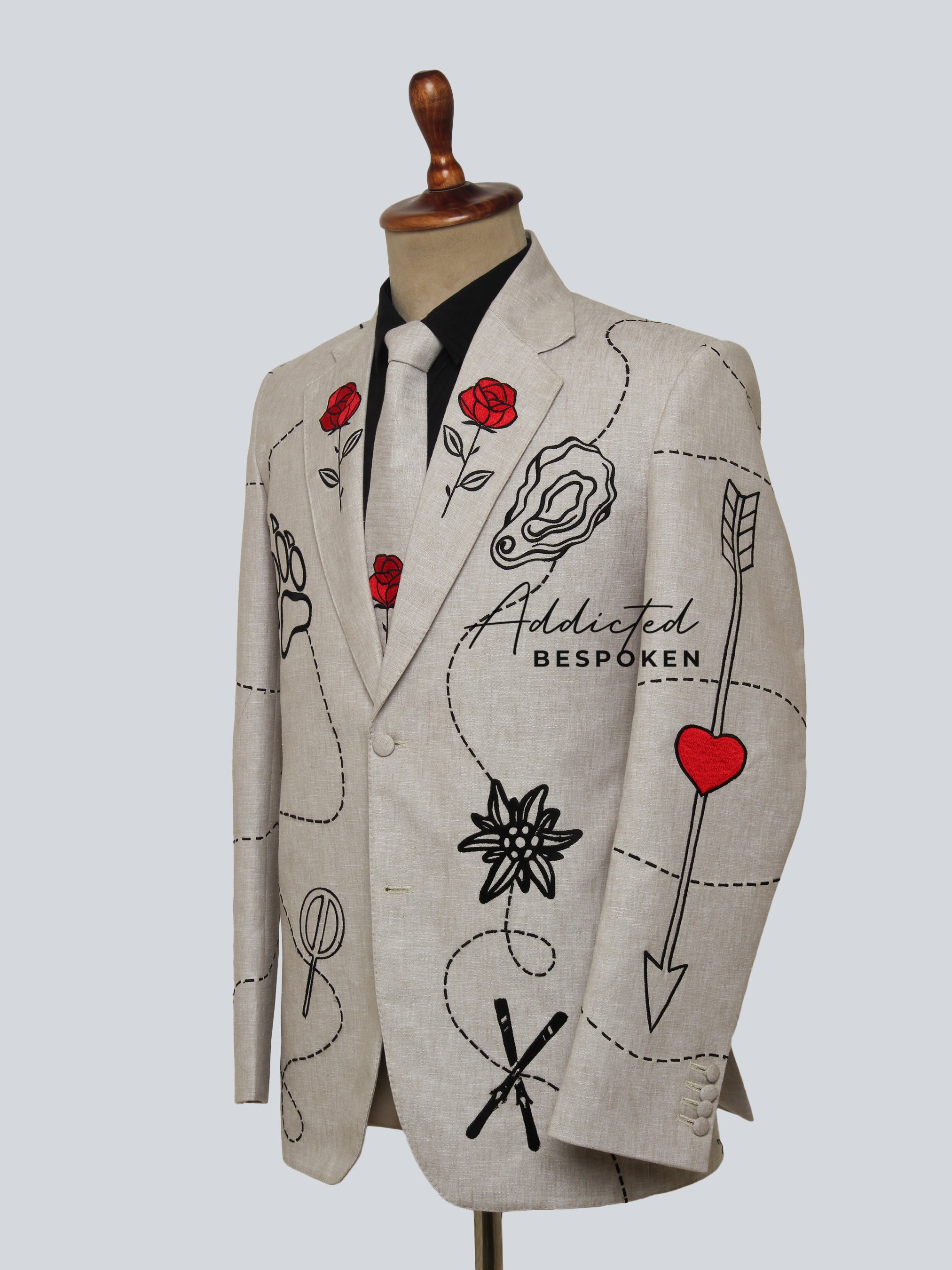 Amour Signature Embroidered Suit