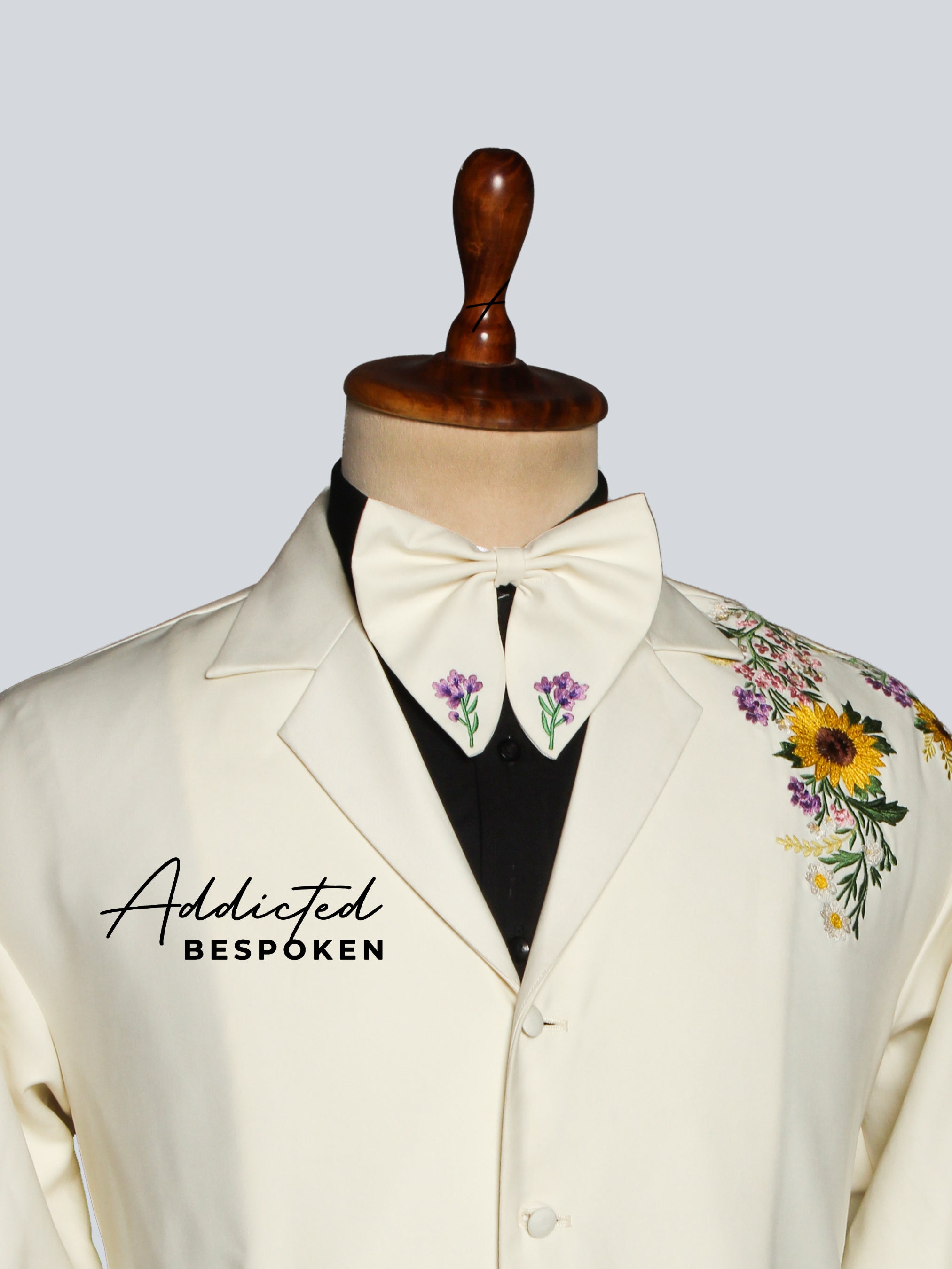 Sunflower Wildflower Embroidered Suit