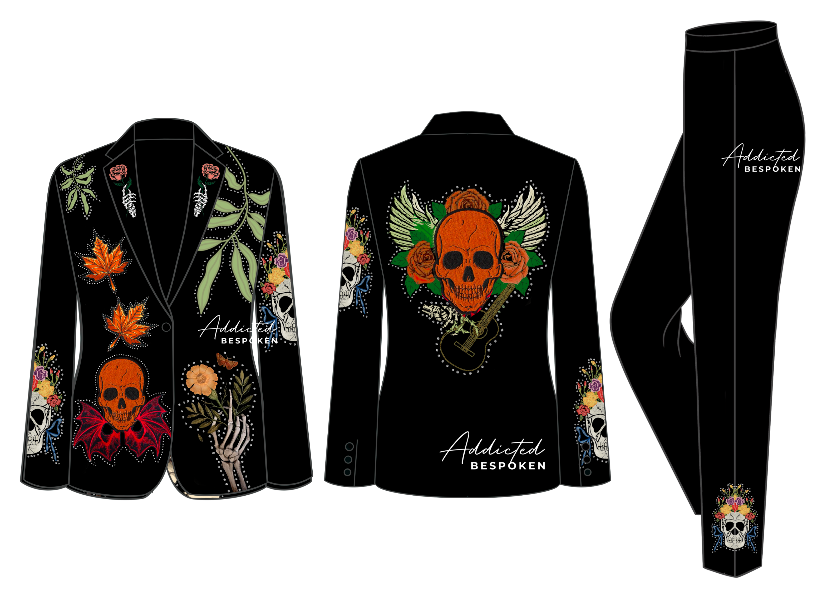 Embroidered Halloween Costume