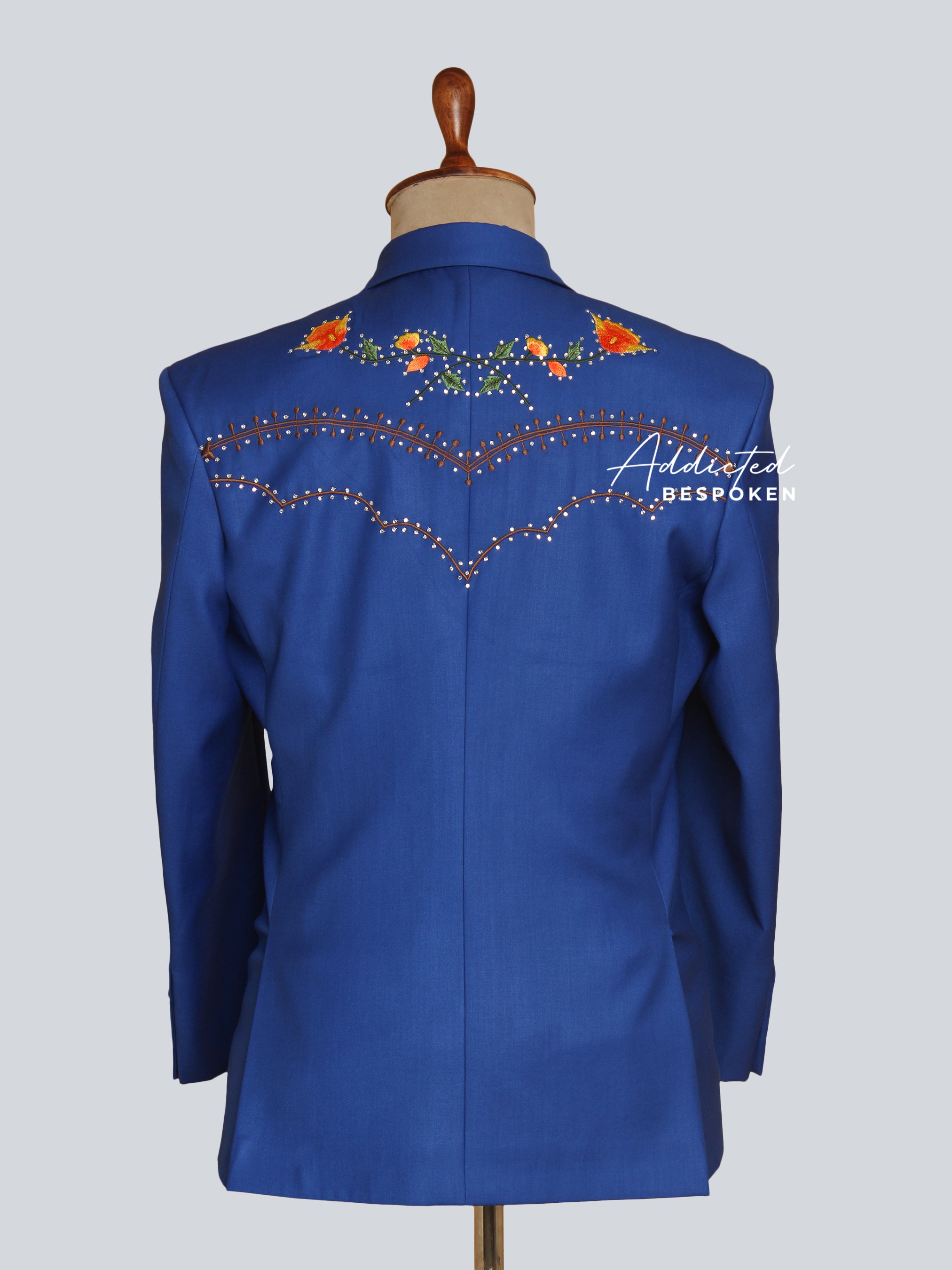 Cactus Bloom Embroidered Suit
