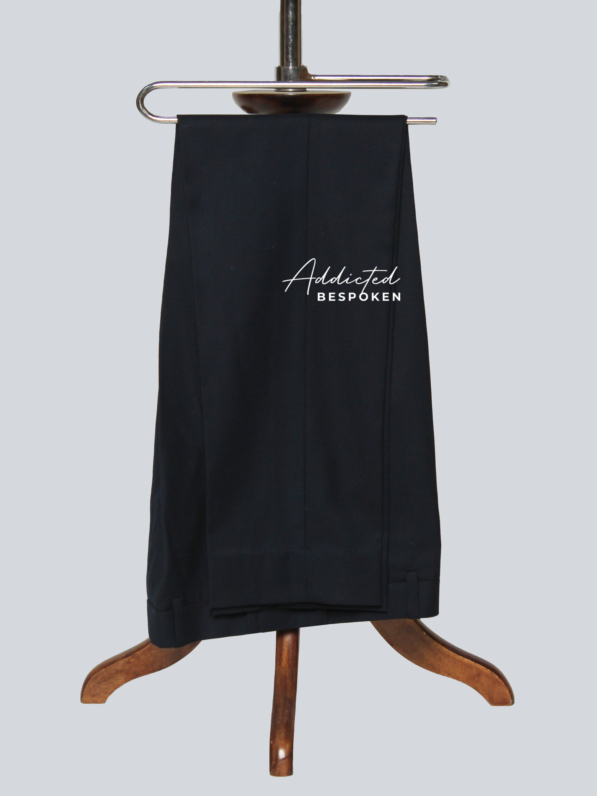 Black tailored trousers – signature classic formal suit pants for men