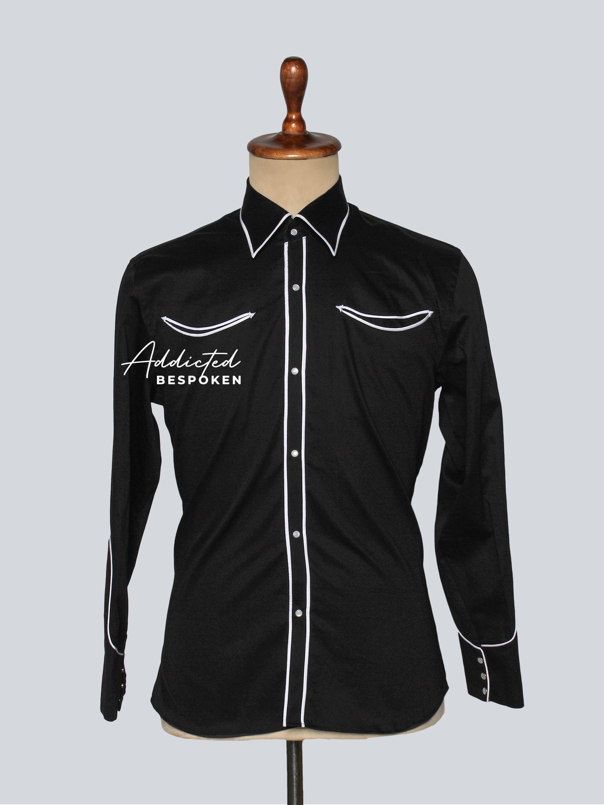 Noir Edge Embroidered Suit Addicted Bespoken